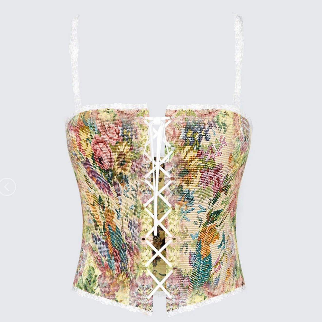 Other Finesse Antoinette Tapestry Royalty Front Lace Up Corset XS Size XS / US 0-2 / IT 36-38 - 1 Thumbnail