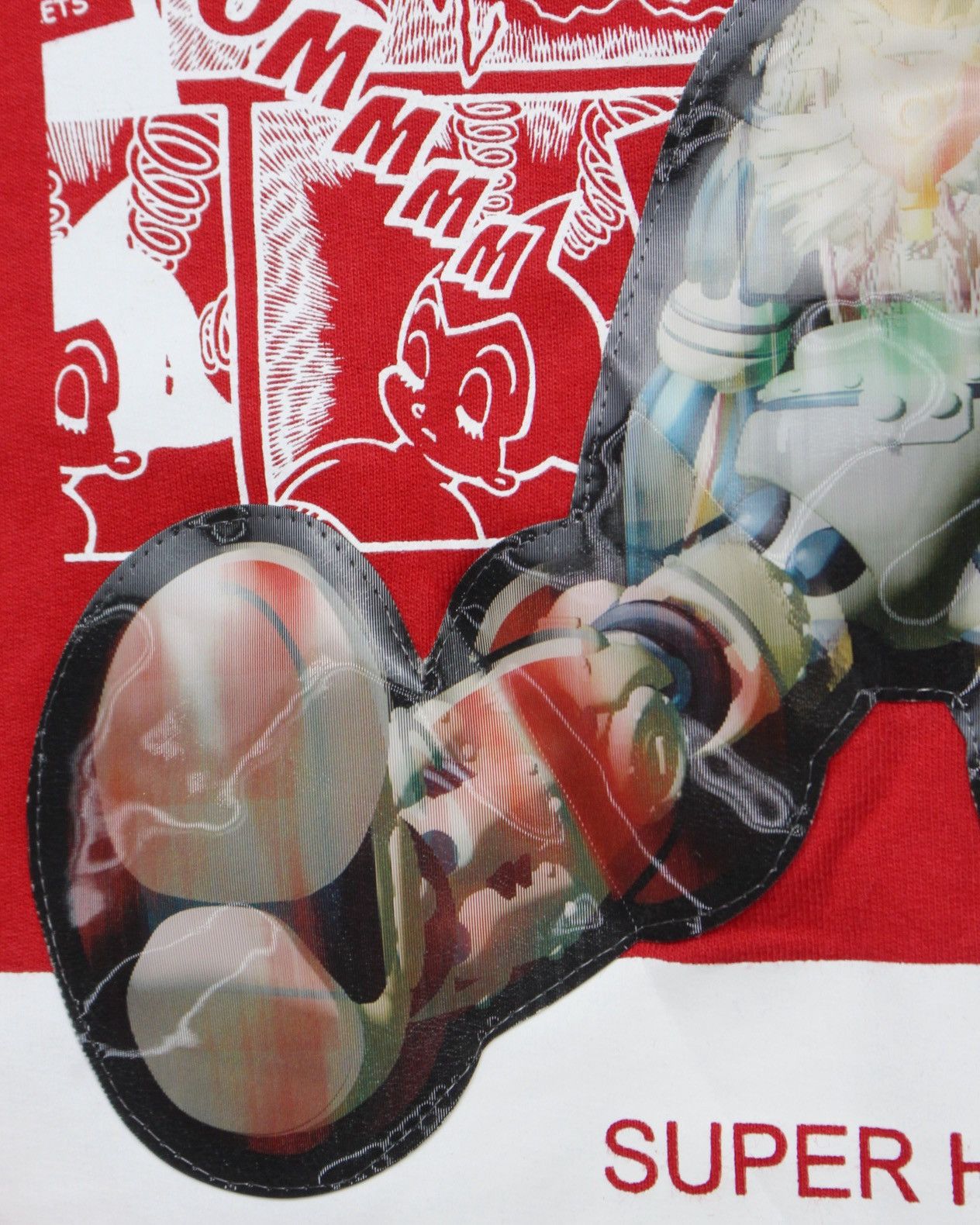 Anime SS2003 MIGHTY SEMI-TRANSPARENT 3D RUBBER APPLIQUE SWEATSHIRT Size US M / EU 48-50 / 2 - 10 Thumbnail