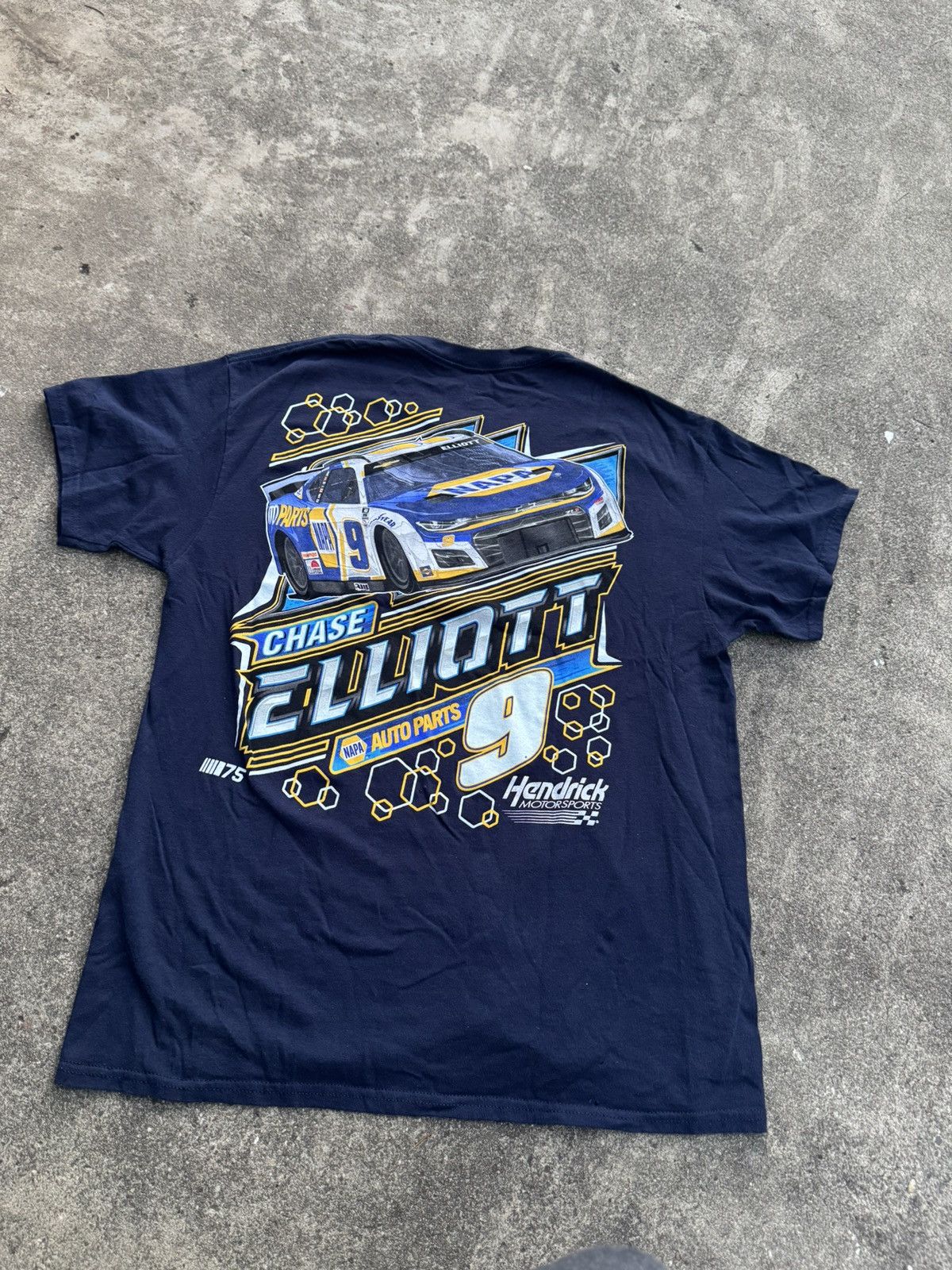 NASCAR Chase Elliott navy blue NASCAR tee Size US L / EU 52-54 / 3 - 3 Thumbnail