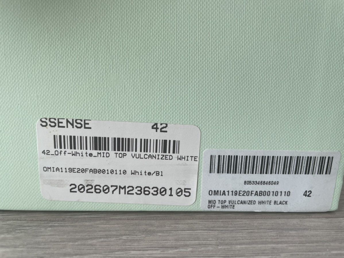 Off-White Off-White Mid-Top Vulcanized Size US 9.5 / EU 42-43 - 7 Thumbnail