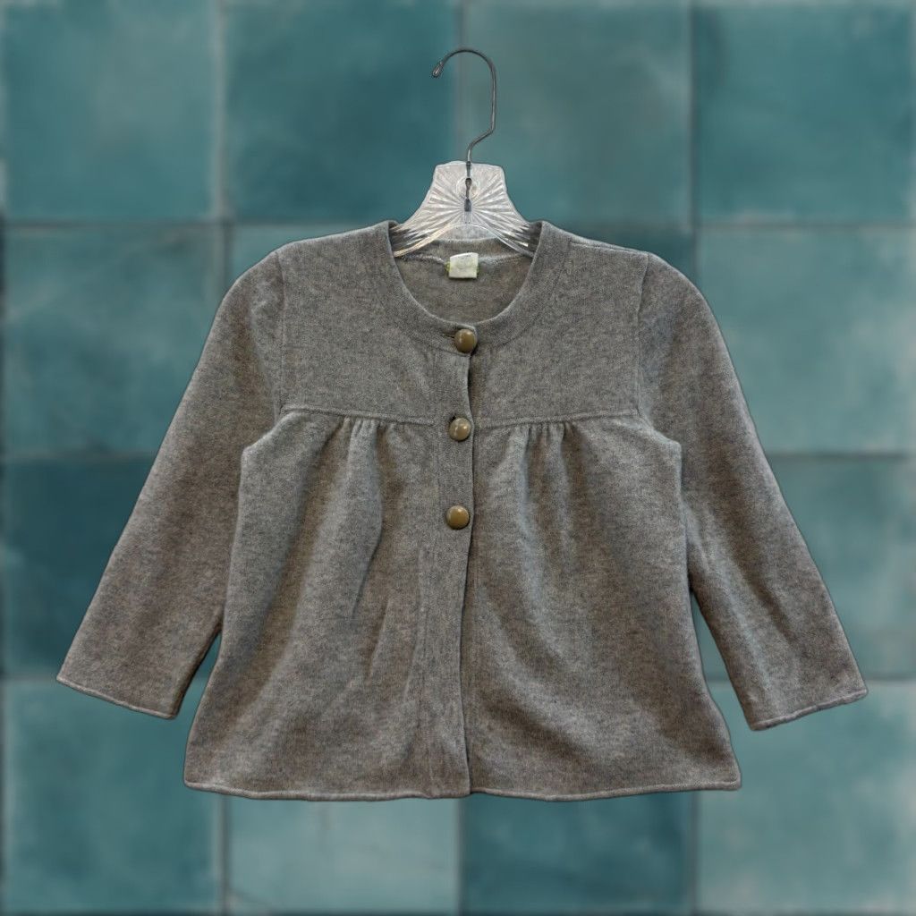 J.Crew J Crew Cashmere Cardigan Sweater Top XS Small Womens Grey Casual Minimalist Vintage Shirt Size XS / US 0-2 / IT 36-38 - 1 Thumbnail