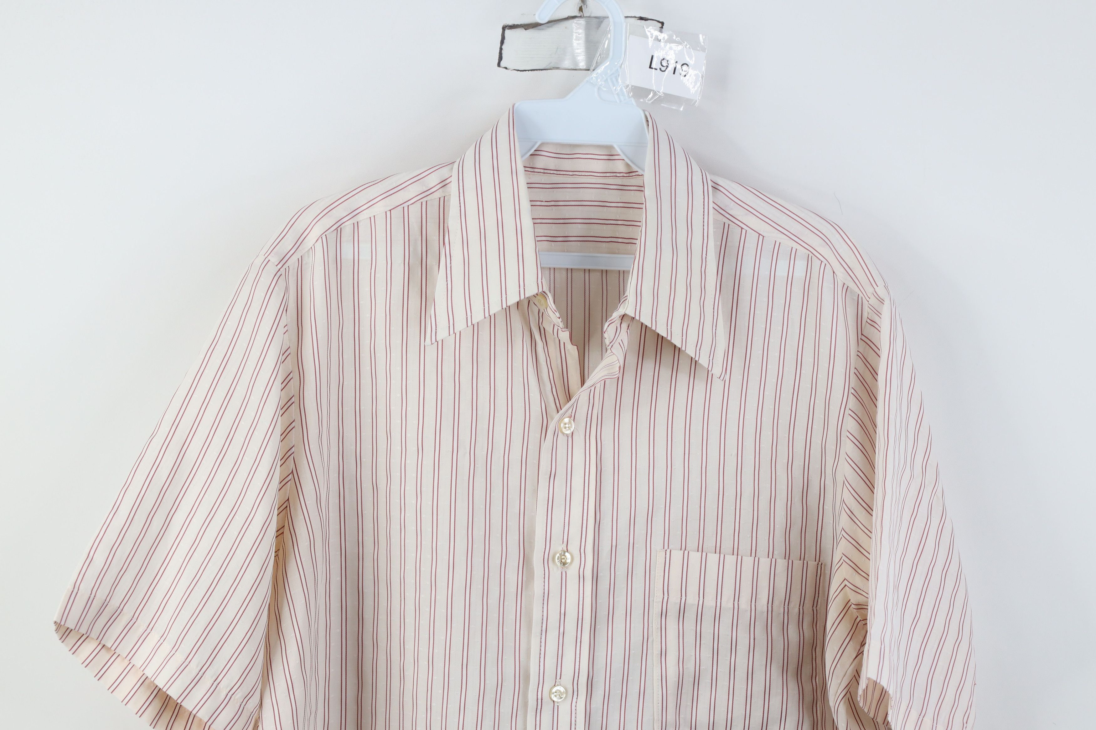 Vintage Vintage 70s Streetwear Short Sleeve Collared Button Shirt Size US L / EU 52-54 / 3 - 2 Thumbnail