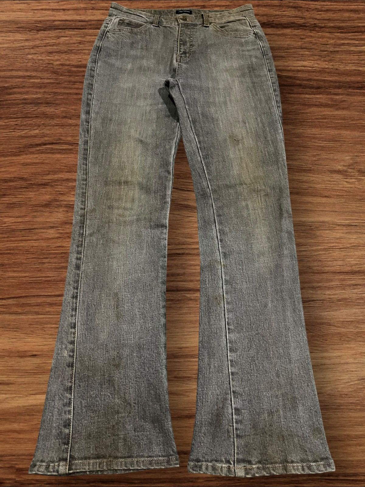 Vintage Japanese Brand Daily Topic Grunge Style Flare Jeans