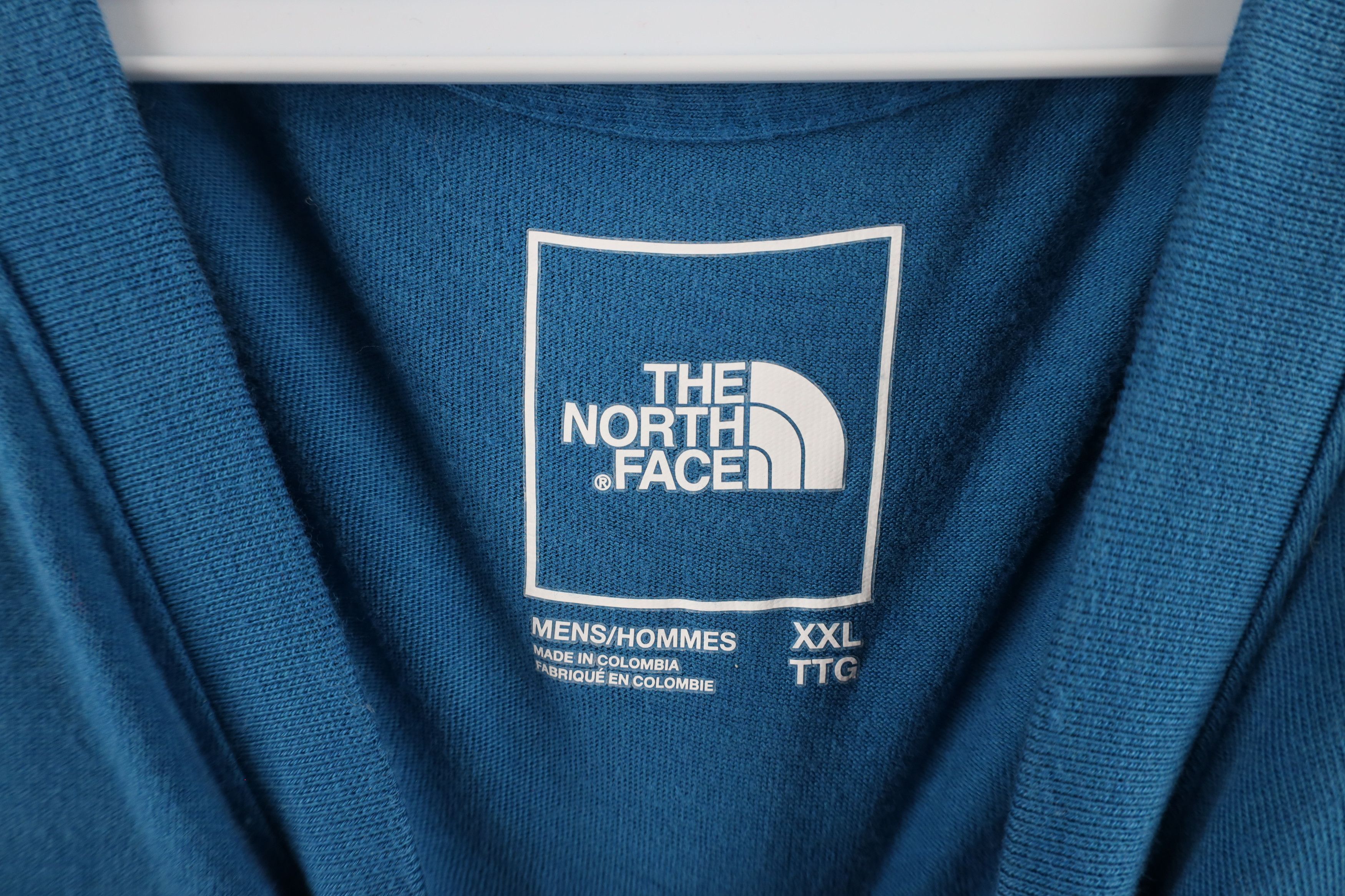 The North Face × Vintage The North Face Spell Out Short Sleeve Henley T-Shirt Blue Size US XXL / EU 58 / 5 - 4 Thumbnail