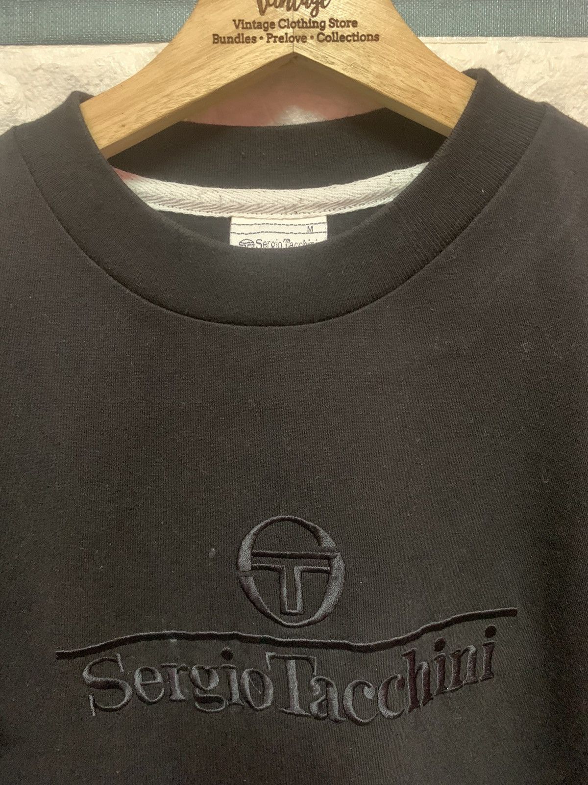 Sergio Tacchini × Vintage RARE!! Shirt SERGIO TARCCHINI Size US M / EU 48-50 / 2 - 2 Thumbnail