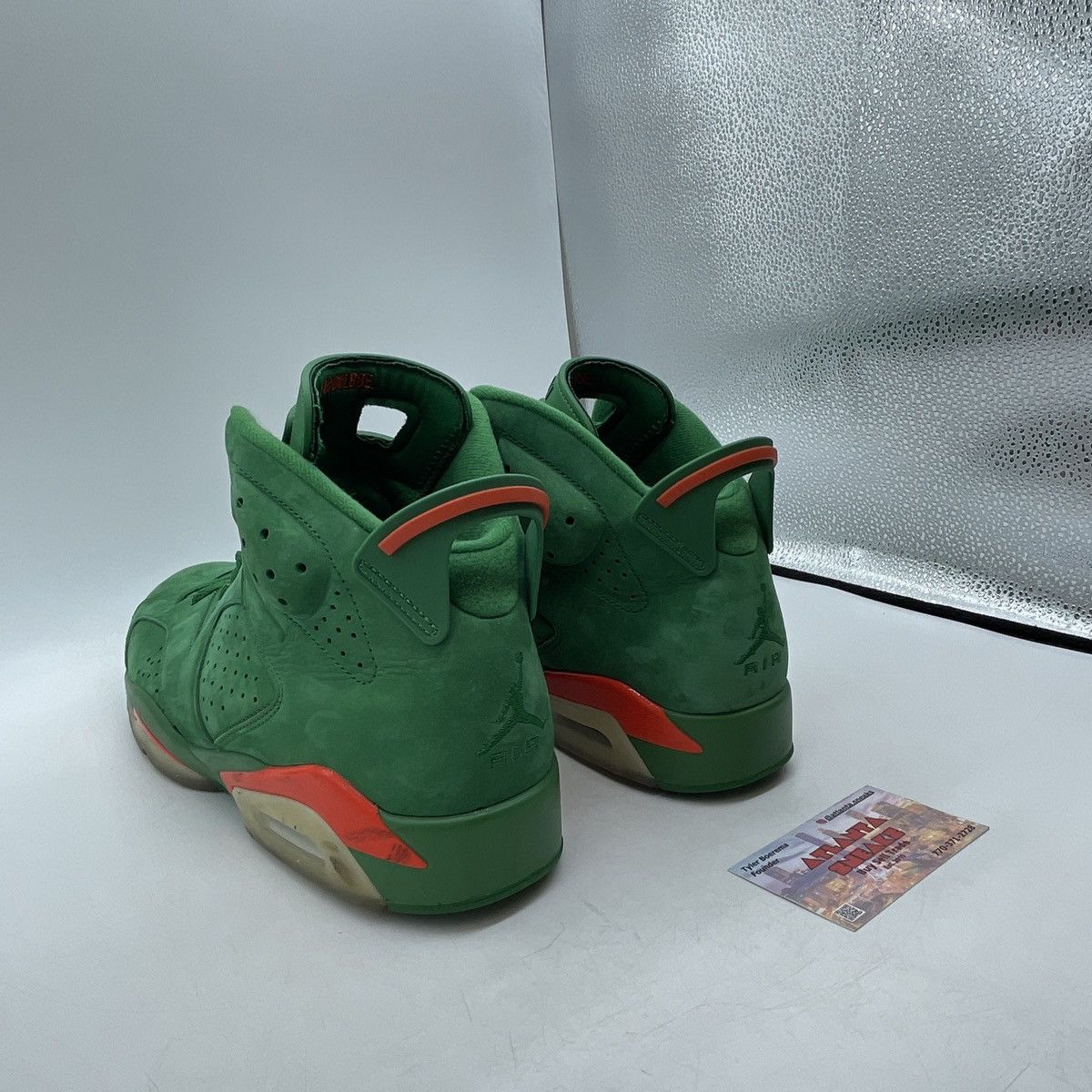 Jordan Brand Air Jordan 6 green suede Gatorade Size US 11.5 / EU 44-45 - 4 Thumbnail
