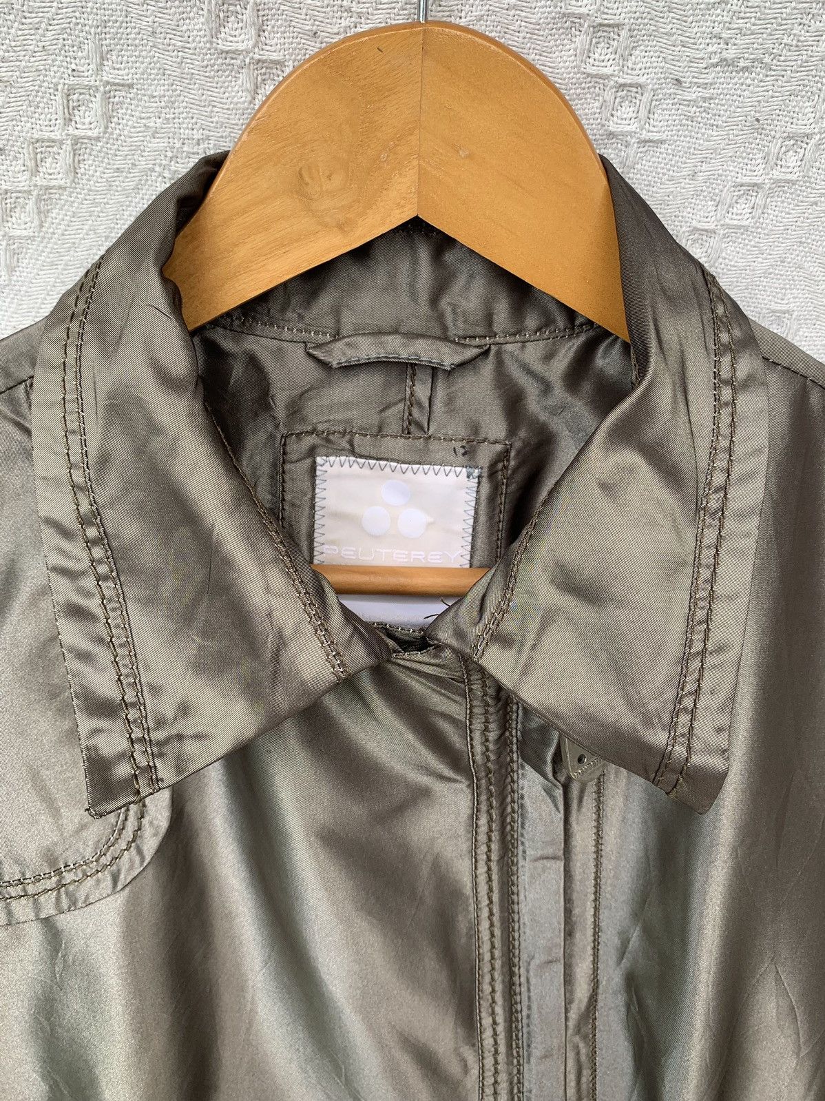 Peuterey Peuterey Asymmetrical Zipper Polyester Short Trenchcoat Size US M / EU 48-50 / 2 - 3 Thumbnail