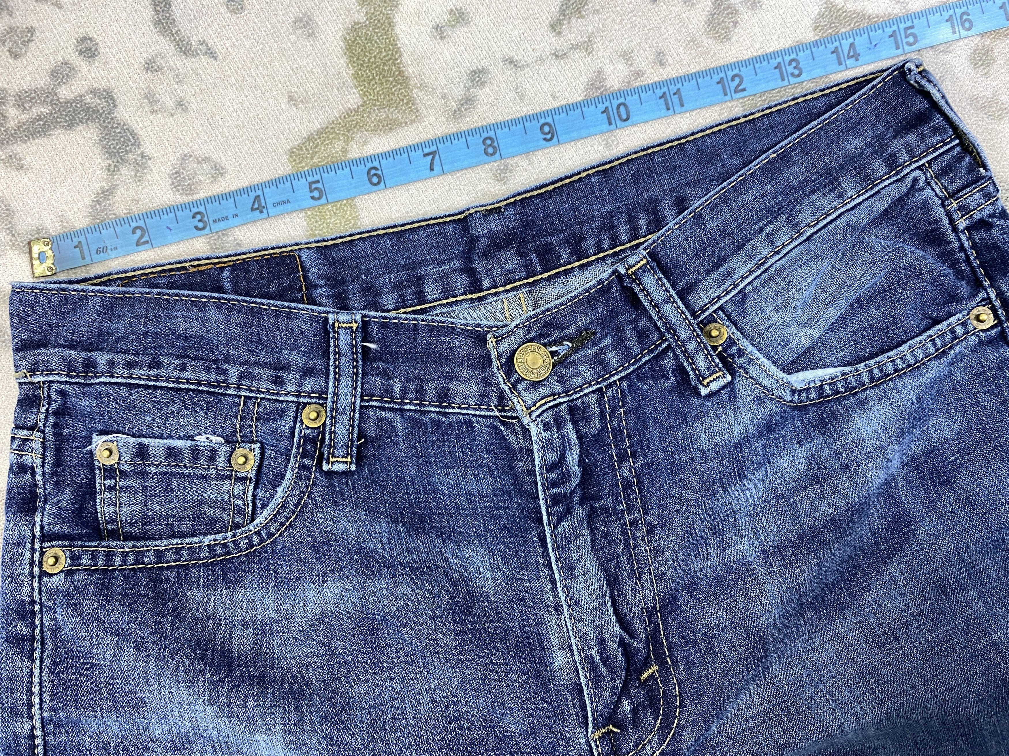 Japanese Brand Dark Blue Vintage Levi's 513 Distressed Denim 30x31.5 JN371 Size US 30 / EU 46 - 5 Thumbnail