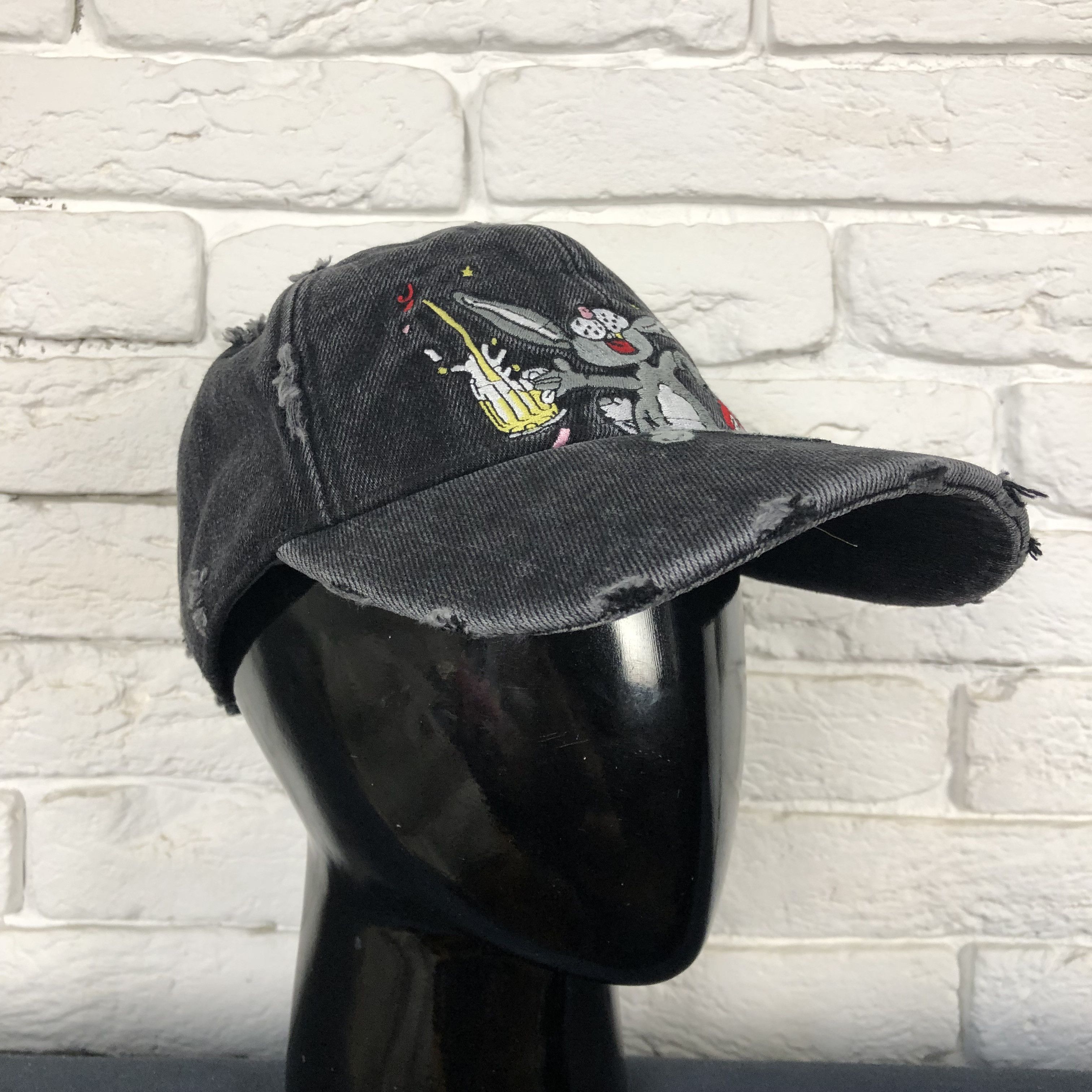 Martine Rose Martine Rose Faded Black Drunk Bunny Hat | Grailed