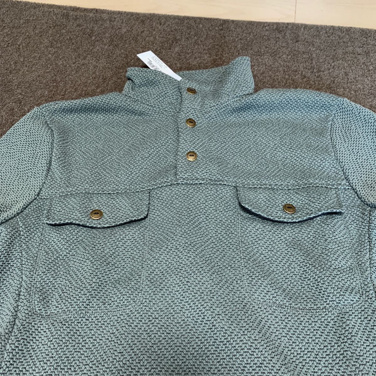 Taylor Stitch The Pack Pullover in Slate Grid Fleece Size US XS / EU 42 / 0 - 2 Thumbnail