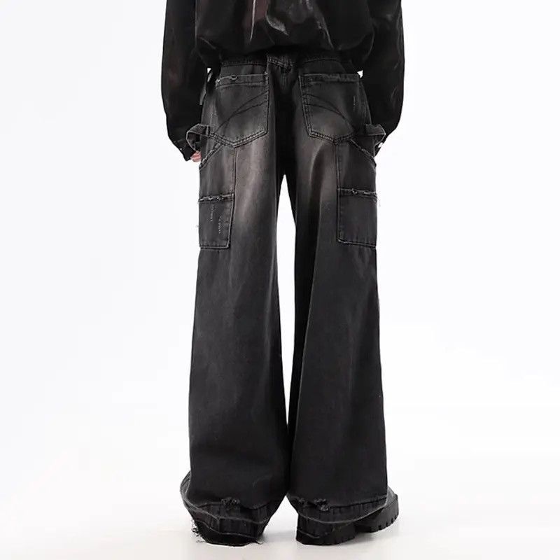 Vintage Retro baggy stitch wide leg pants Size US 32 / EU 48 - 2 Thumbnail