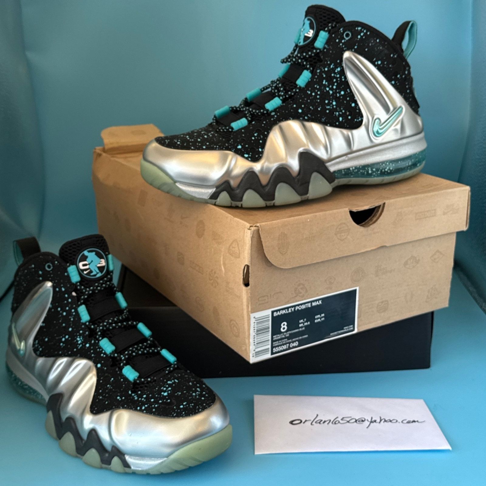 Nike Nike Barkley Posite Max 'Splatter' 2013 m8 w9.5 Size US 8 / EU 41 - 1 Thumbnail