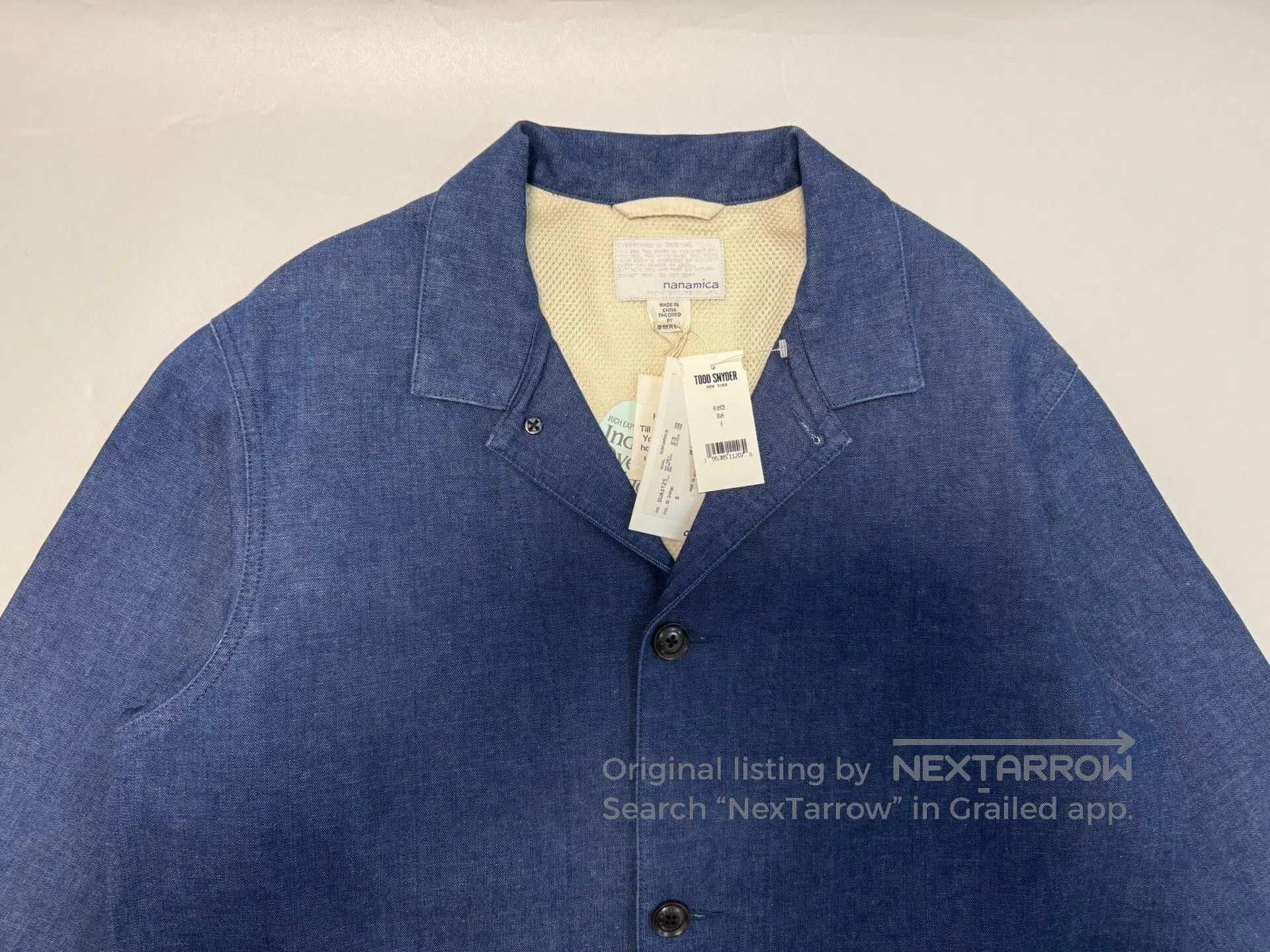 Nanamica nanamica indigo oversized jacket. Size US S / EU 44-46 / 1 - 2 Thumbnail