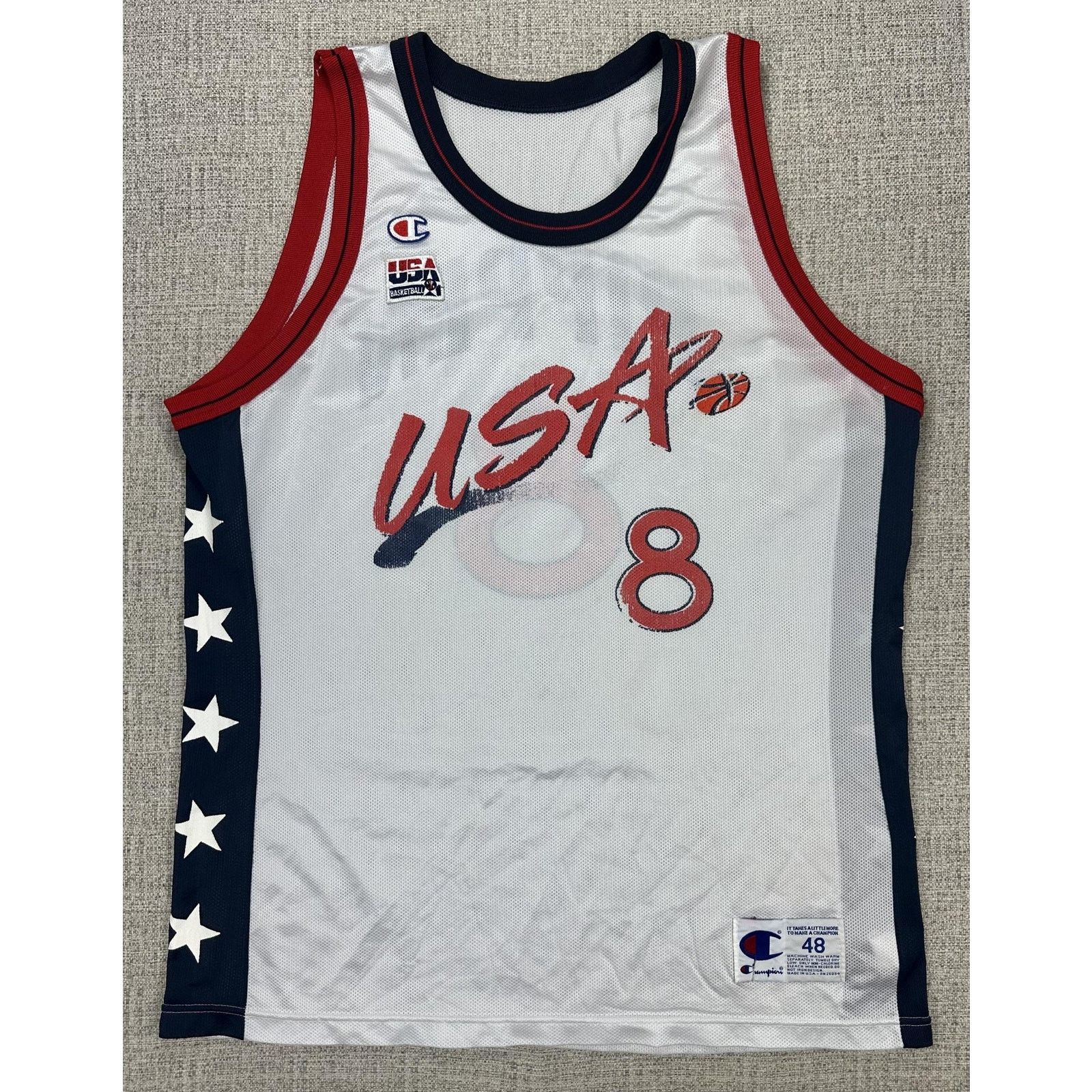 Champion USA Basketball Jersey Sz 48 White Pippen Champion USA 90s Size US XL / EU 56 / 4 - 1 Thumbnail