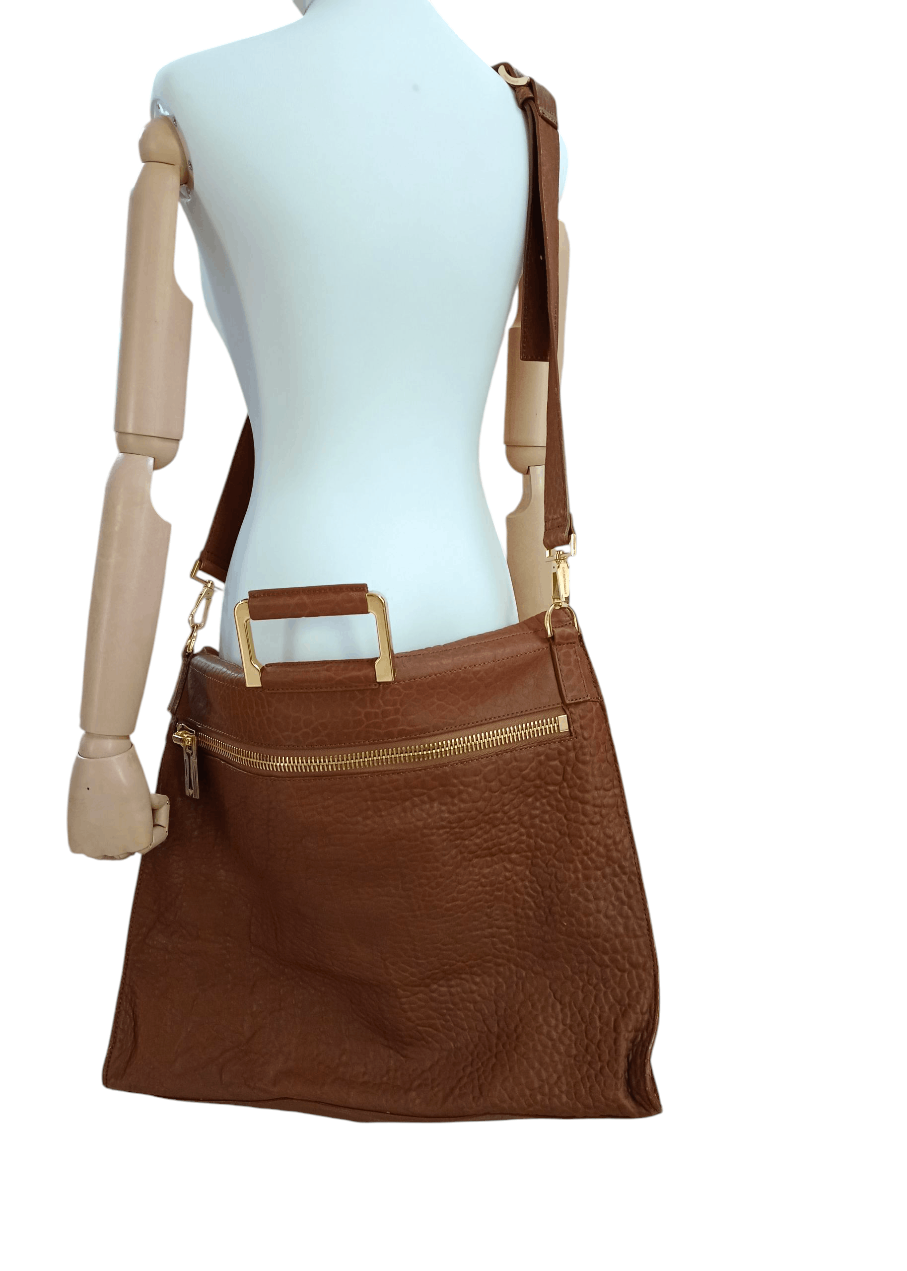 Emporio Armani EMPORIO ARMANI LEATHER MESSENGER Size ONE SIZE - 1 Thumbnail