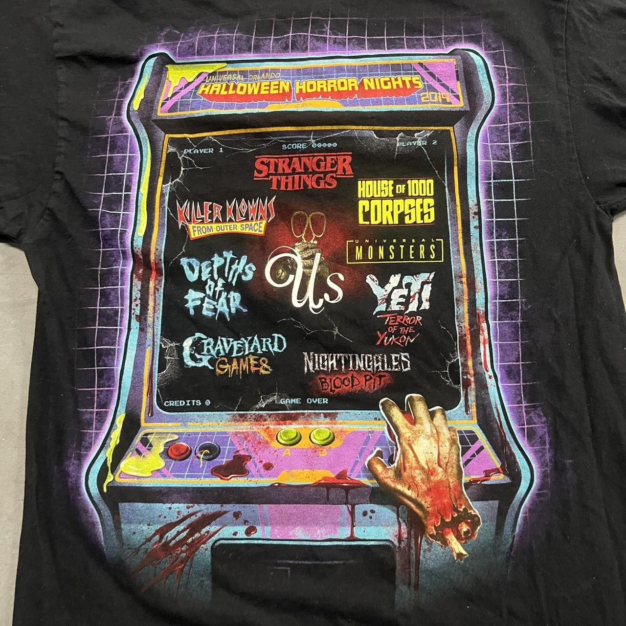 Universal Studios × Vintage Vintage Y2K Halloween Horror Nights Stranger Things Tee! Size US S / EU 44-46 / 1 - 2 Thumbnail