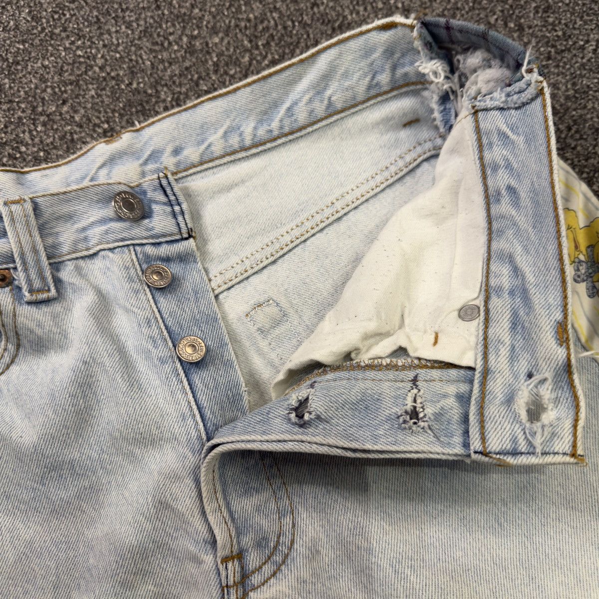 Levi's Vintage 90s Levis Rework Patch Denim W31 Size US 31 - 12 Thumbnail