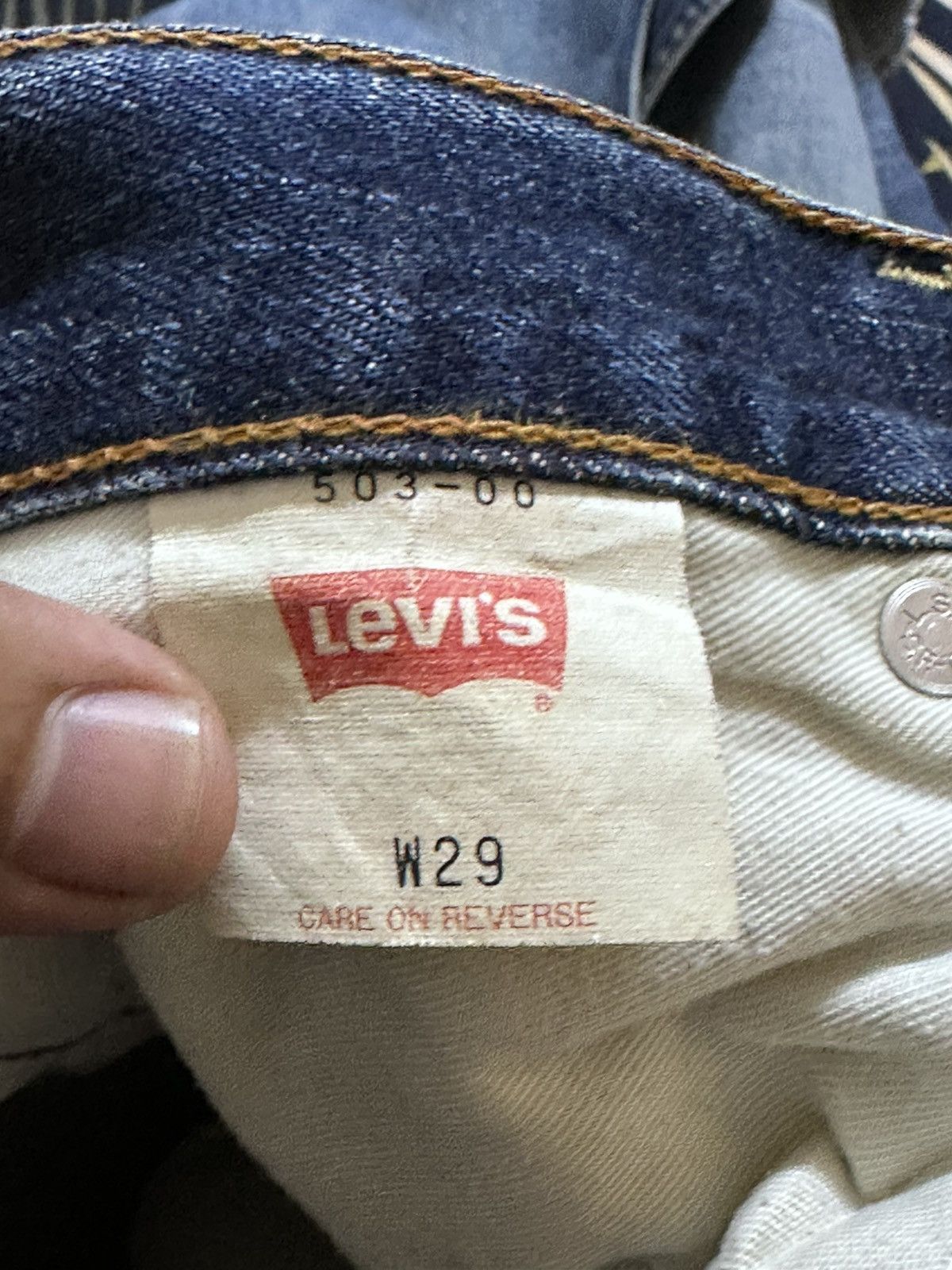 Levi's Vintage Clothing Vintage Levi’s 503-00 Straight Loose Mudwash Denim Size US 29 - 11 Thumbnail