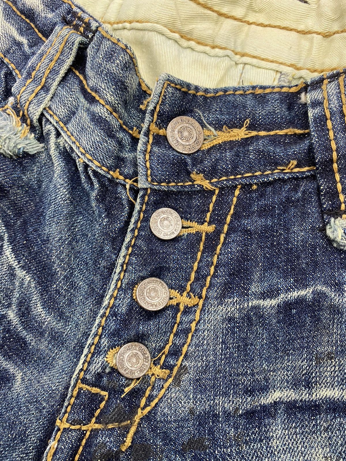 Japanese Brand × Tornado Mart Tornado mart printed flared jeans Size US 30 / EU 46 - 9 Thumbnail