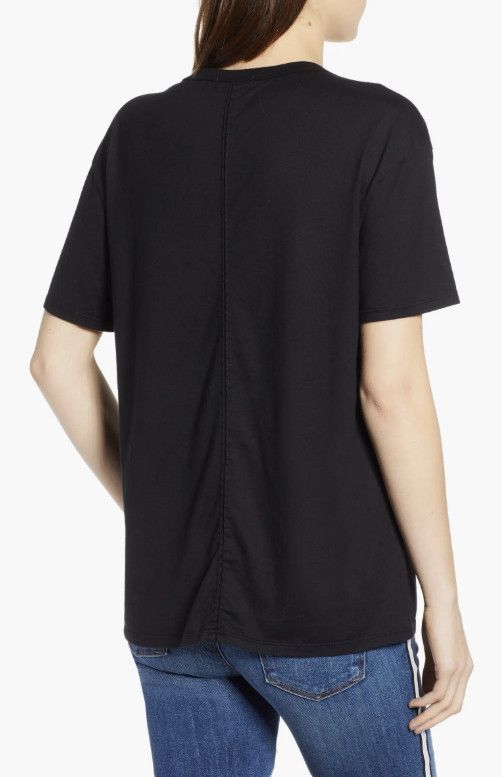 AG Adriano Goldschmied AG Adriano Goldschmied Henson Tee Black ( XS ) Size XS / US 0-2 / IT 36-38 - 2 Thumbnail