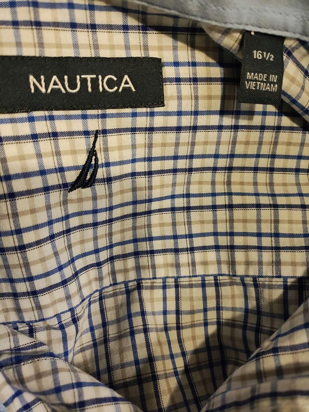 Nautica Nautica Men's Classic Button-Up Checkered Shirt Size 6 1/2 Size US L / EU 52-54 / 3 - 7 Thumbnail