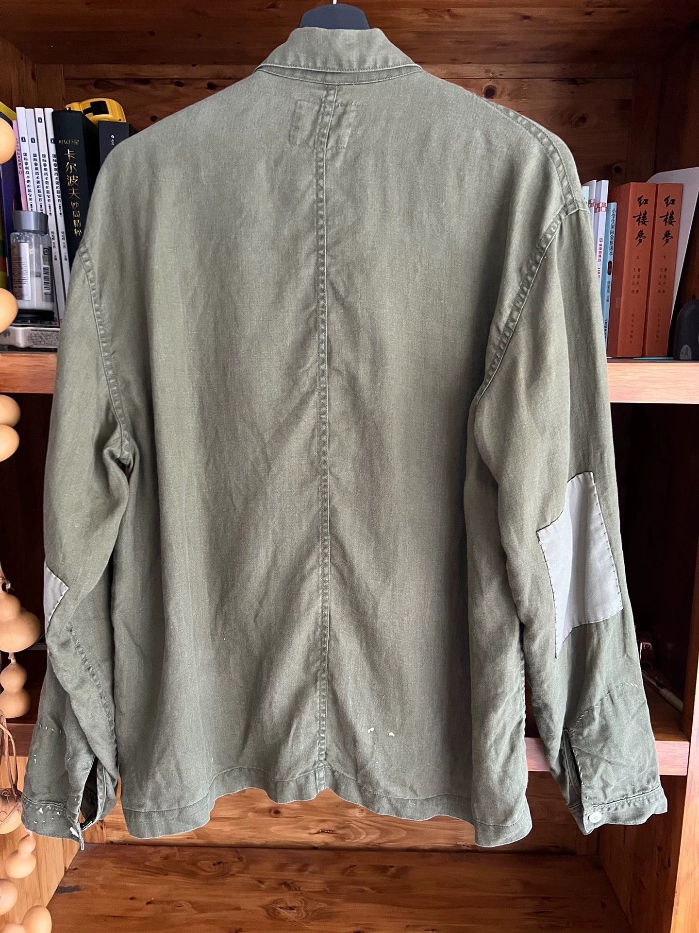 Porter Porter Classic Linen Jkt Patches Spliced Oil Pleated L Size US L / EU 52-54 / 3 - 6 Thumbnail