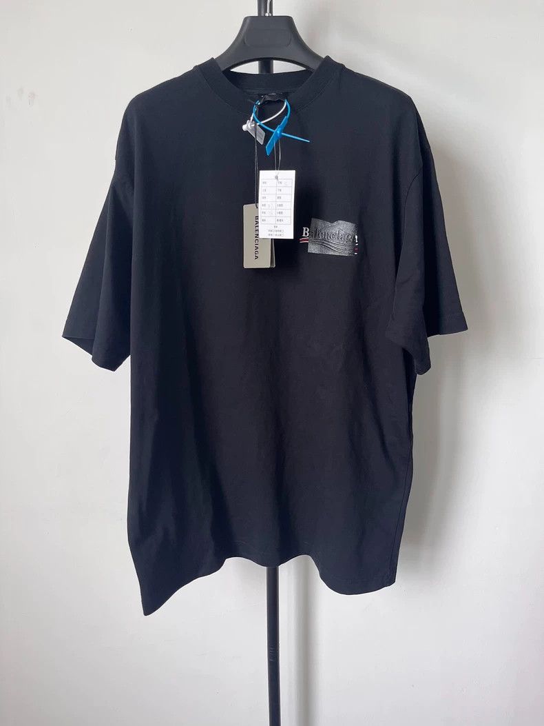 Balenciaga Balenciaga Solid logo print shaded crew neck short sleeve Size US S / EU 44-46 / 1 - 1 Thumbnail