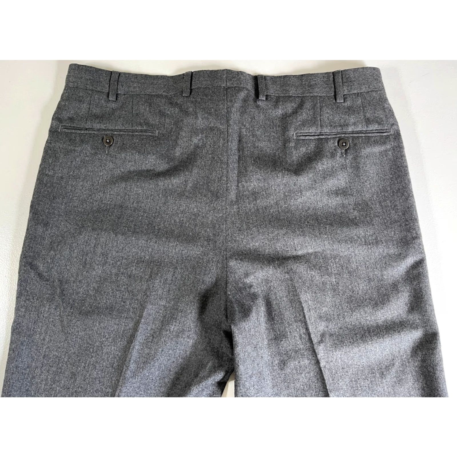 Ermenegildo Zegna VINTAGE Ermenegildo Zegna Pants Wool Dress Men's 36 Gray Size US 36 / EU 52 - 7 Thumbnail
