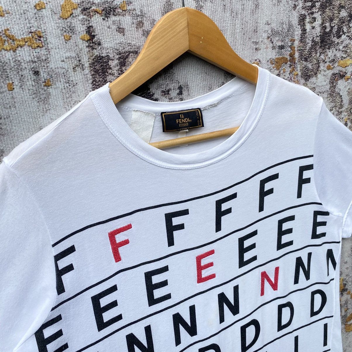 Fendi Vintage Fendi Red Word Embroidery Spellout Fendi Shirt Size US M / EU 48-50 / 2 - 5 Thumbnail