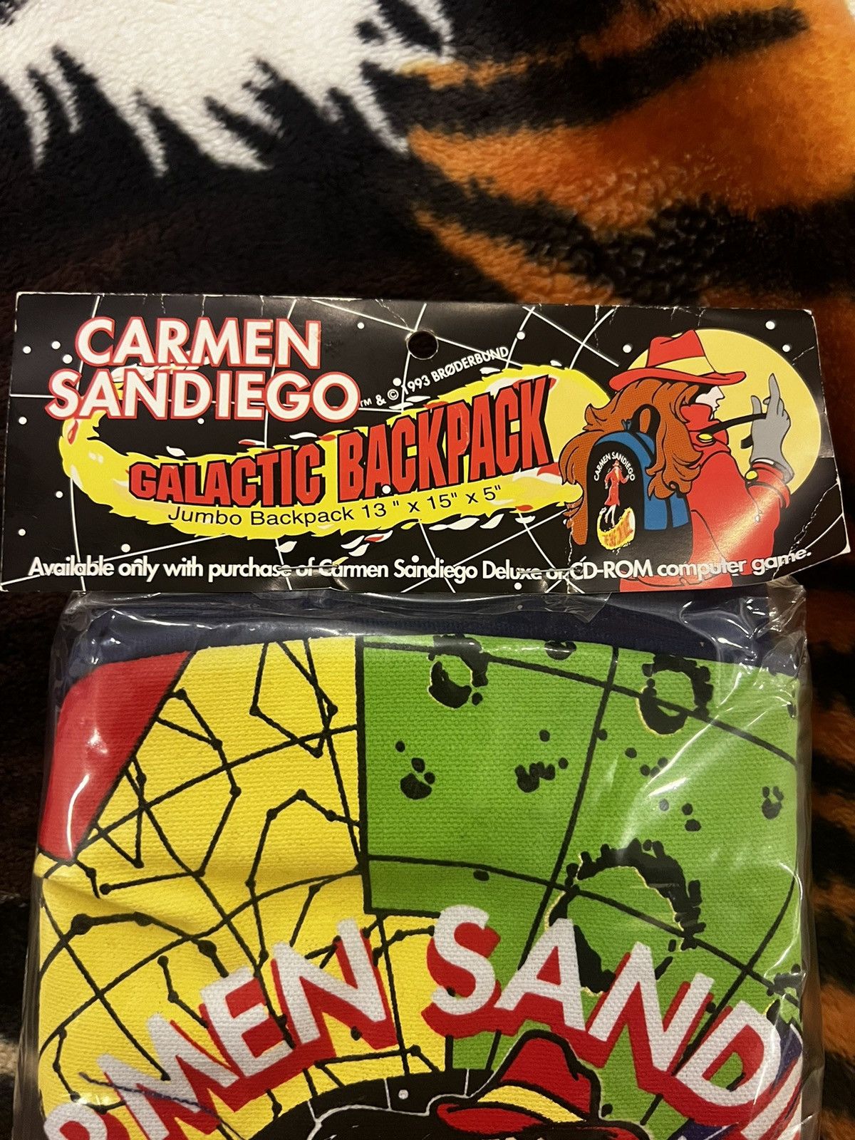 Vintage 1993 New In Package Carmen SanDiego Galactic Backpack Size ONE SIZE - 2 Thumbnail