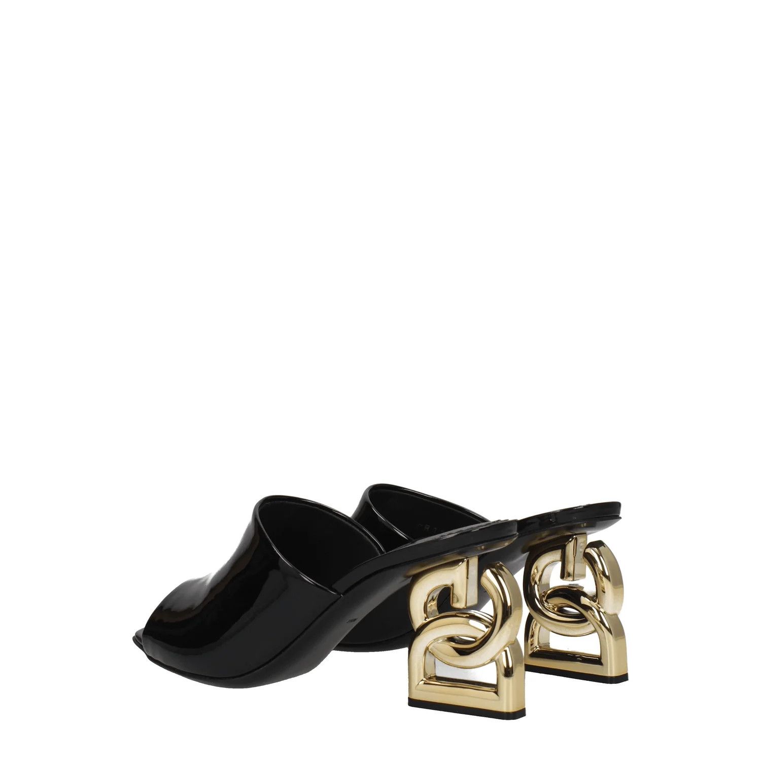 Dolce & Gabbana ob1o1e1124 Patent Leather Sandals in Black Size US 5.5 / IT 35.5 - 4 Thumbnail