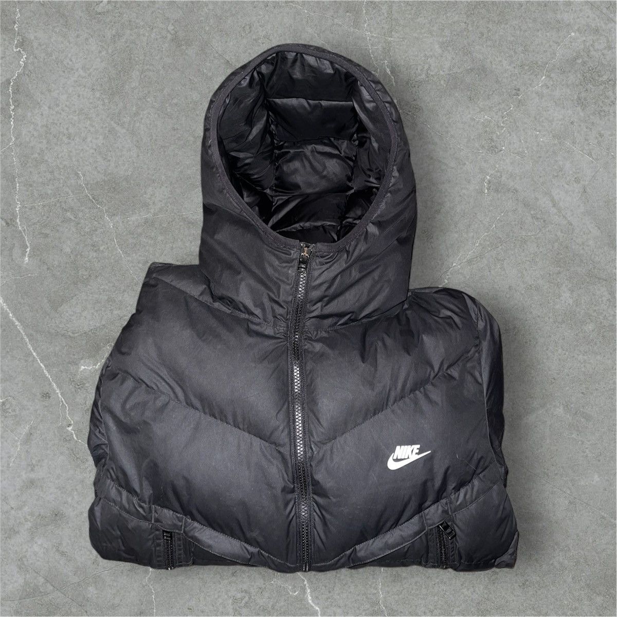 Nike × Vintage Vintage Original Nike Puffer Jacket/Winter Jacket M Black Size US M / EU 48-50 / 2 - 2 Thumbnail