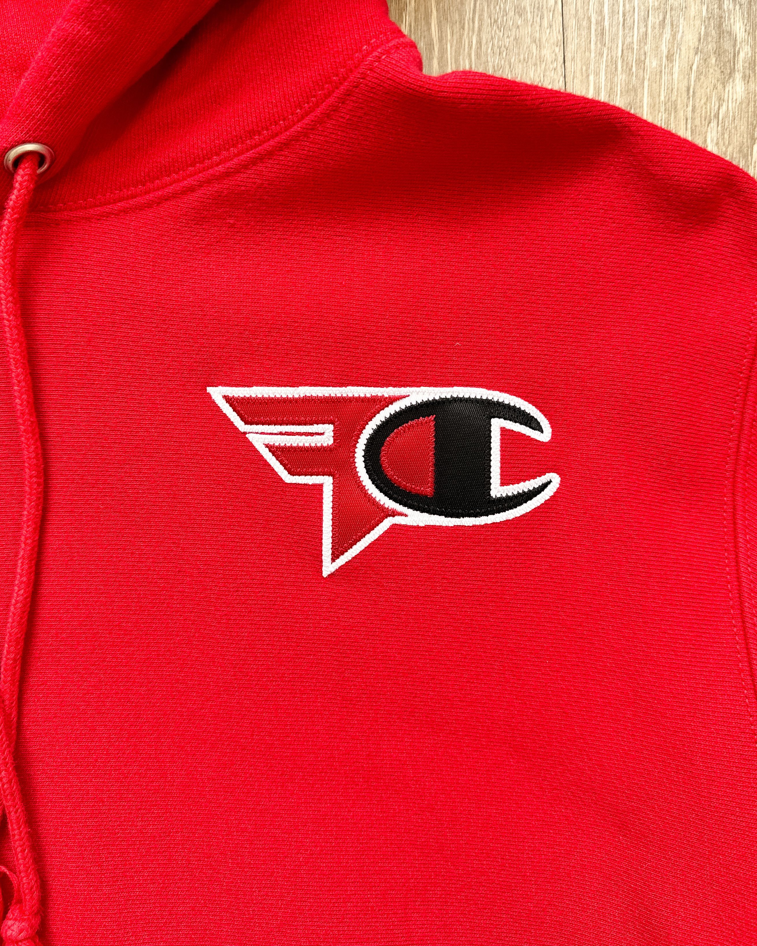 FaZe FaZe Clan Champion Reverse Weave Pullover Hoodie Red Men's M Size US M / EU 48-50 / 2 - 2 Thumbnail