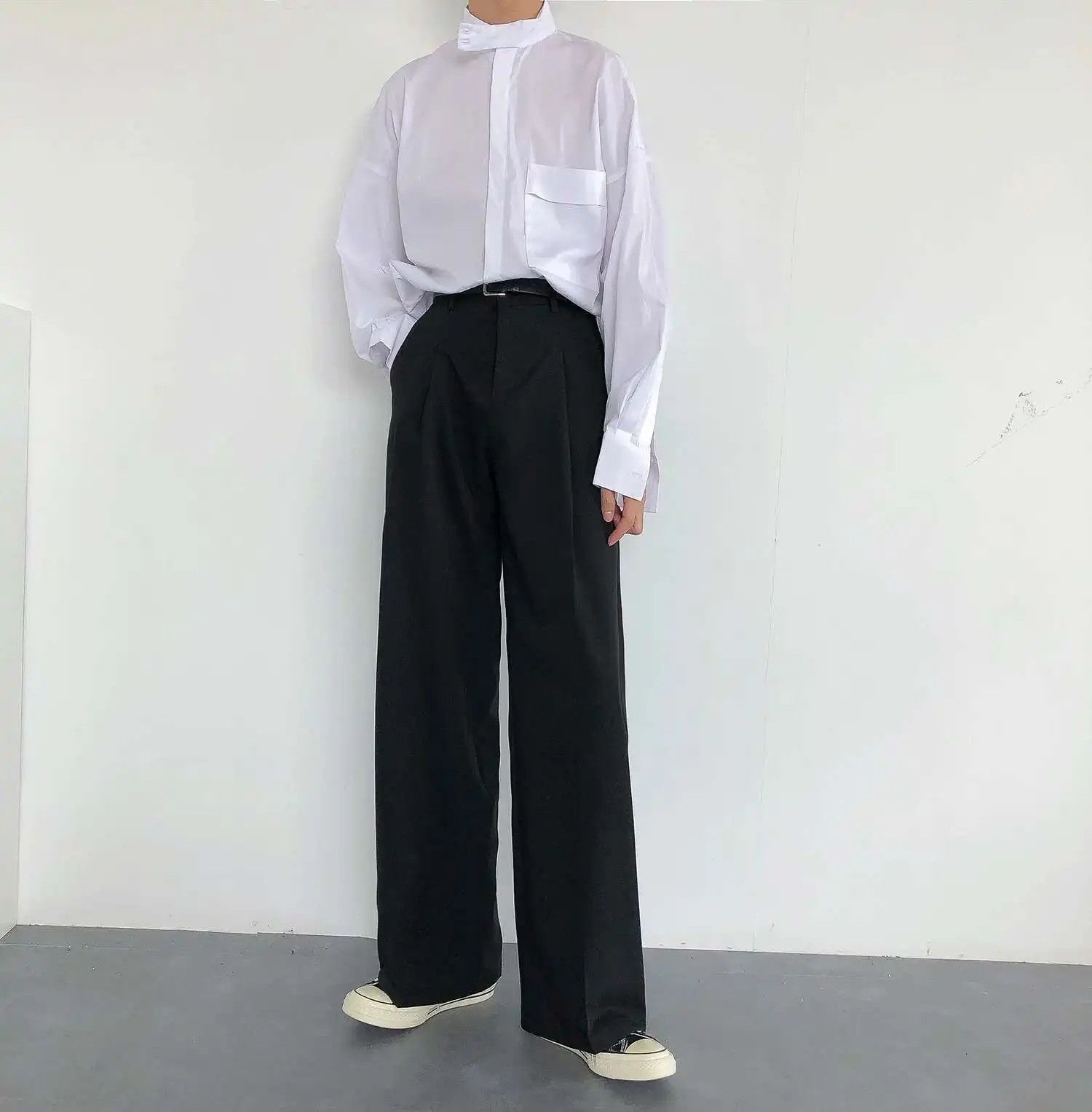 Japanese Brand Minimalistic Asian Style Casual Pants Black Size US 34 / EU 50 - 1 Thumbnail