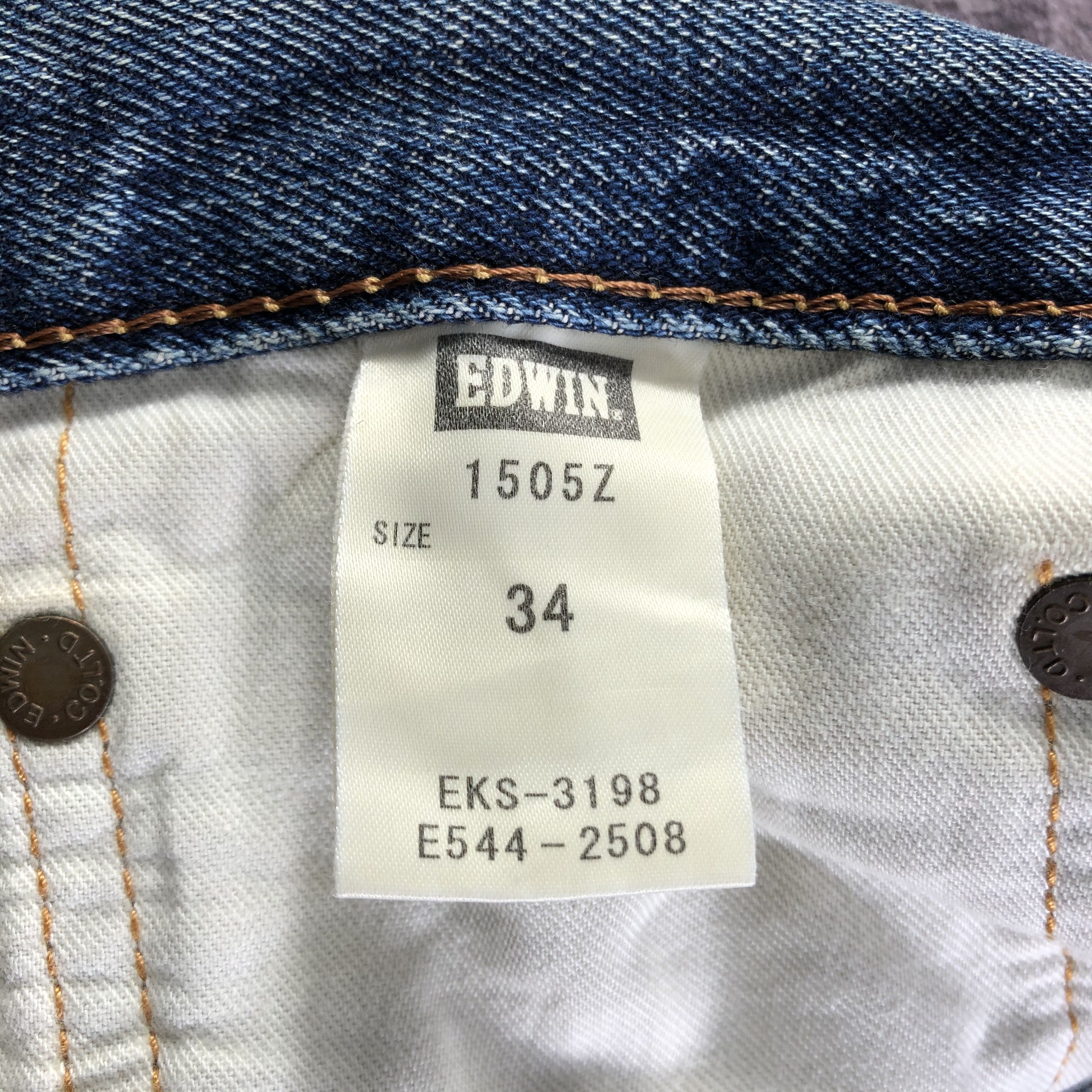 Edwin Vintage Blue Wash Edwin 505 Selvedge Jeans-JM3654 Size US 38 / EU 54 - 9 Thumbnail