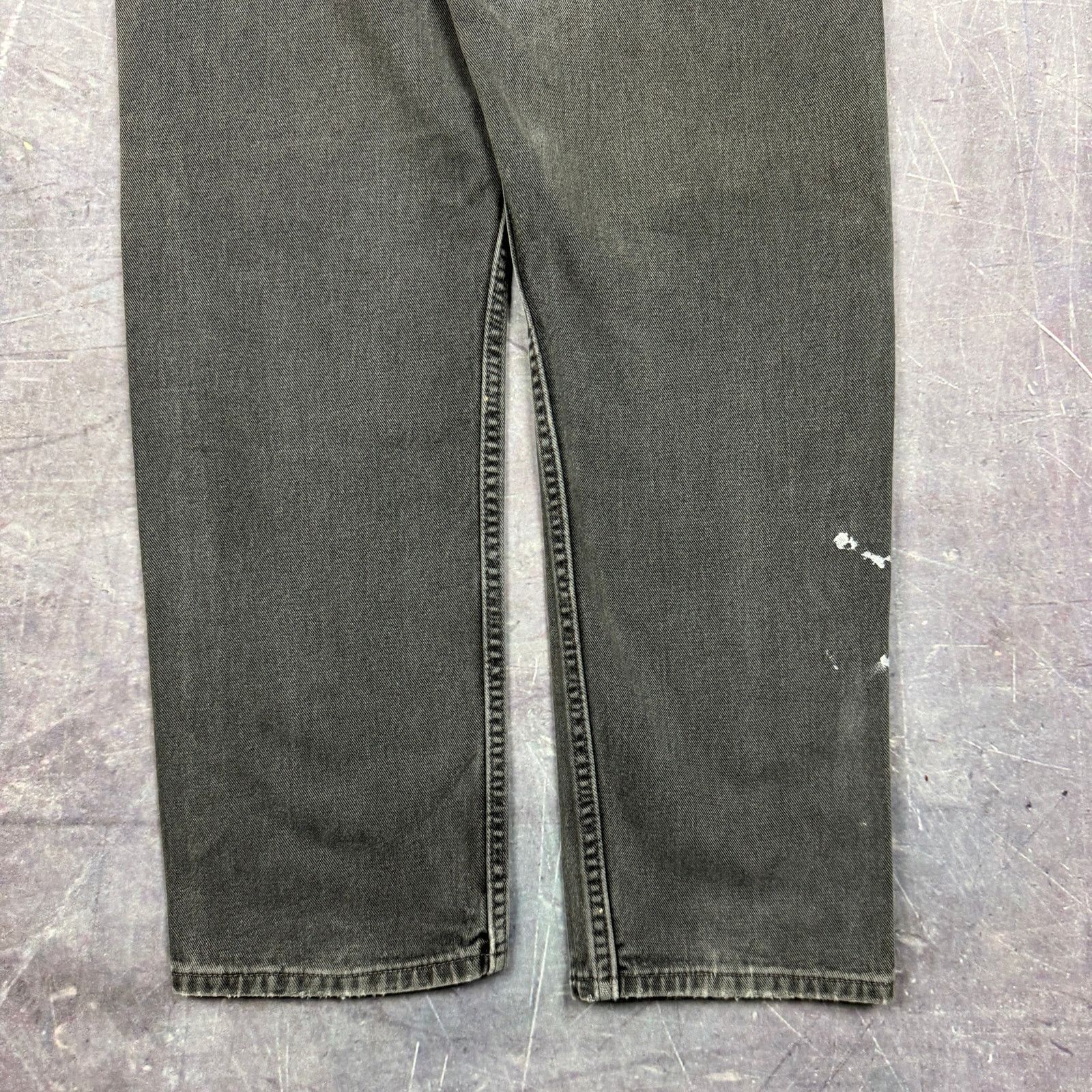 Levi's × Vintage 90s Faded Black Painter Levi's 505 Denim Jeans 32x29 0758 Size US 32 / EU 48 - 6 Thumbnail