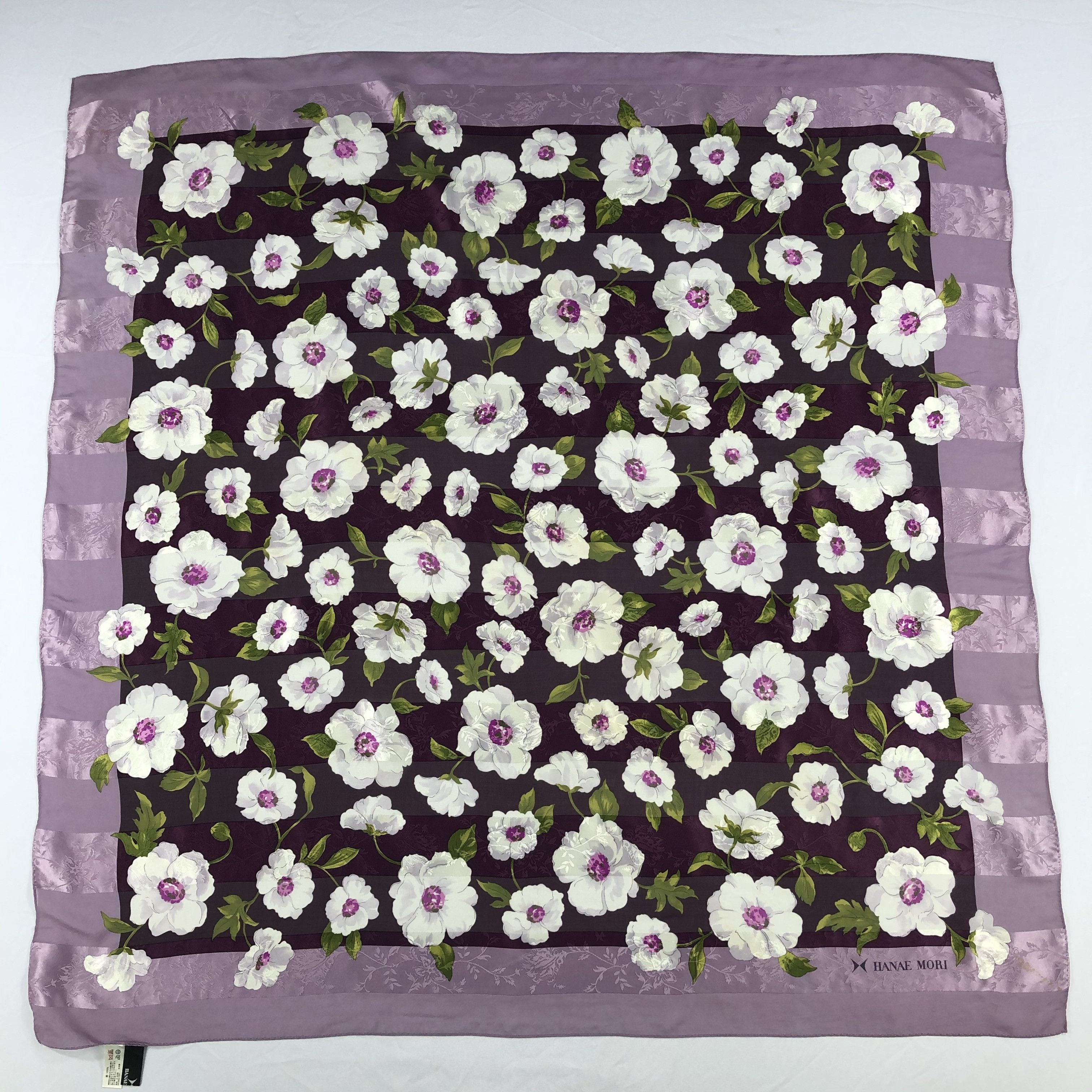 Hanae Mori Vintage Hanae Mori Silk Scarf Size ONE SIZE - 2 Thumbnail