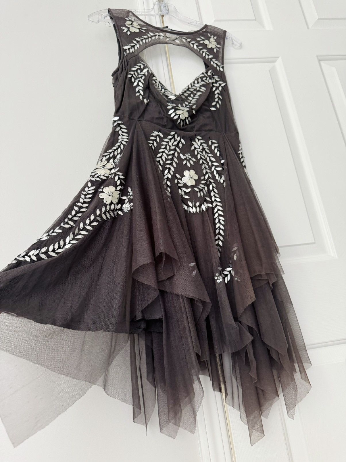 Free People Free People Embellished Tulle Mini Dress, Size S Size S / US 4 / IT 40 - 3 Thumbnail