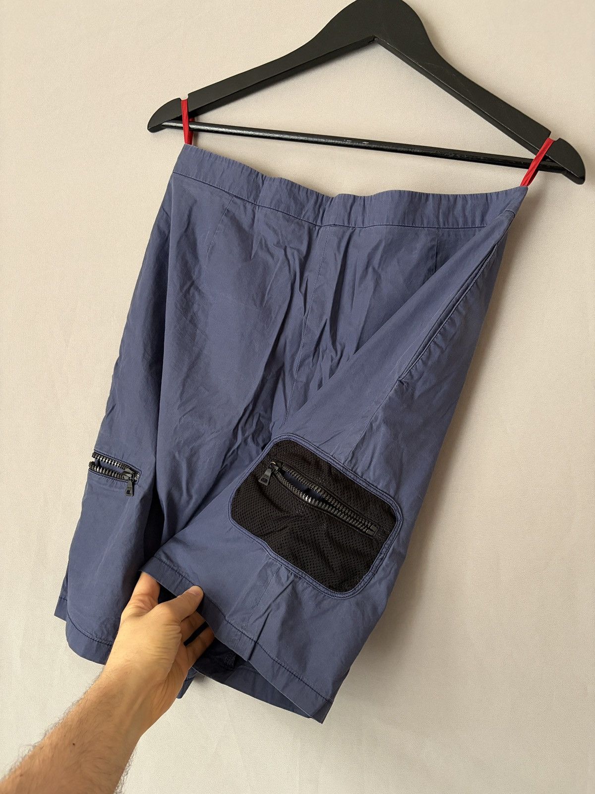 Prada Prada Vintage Blue Nylon Light Cargo Shorts Size US 30 / EU 46 - 8 Thumbnail