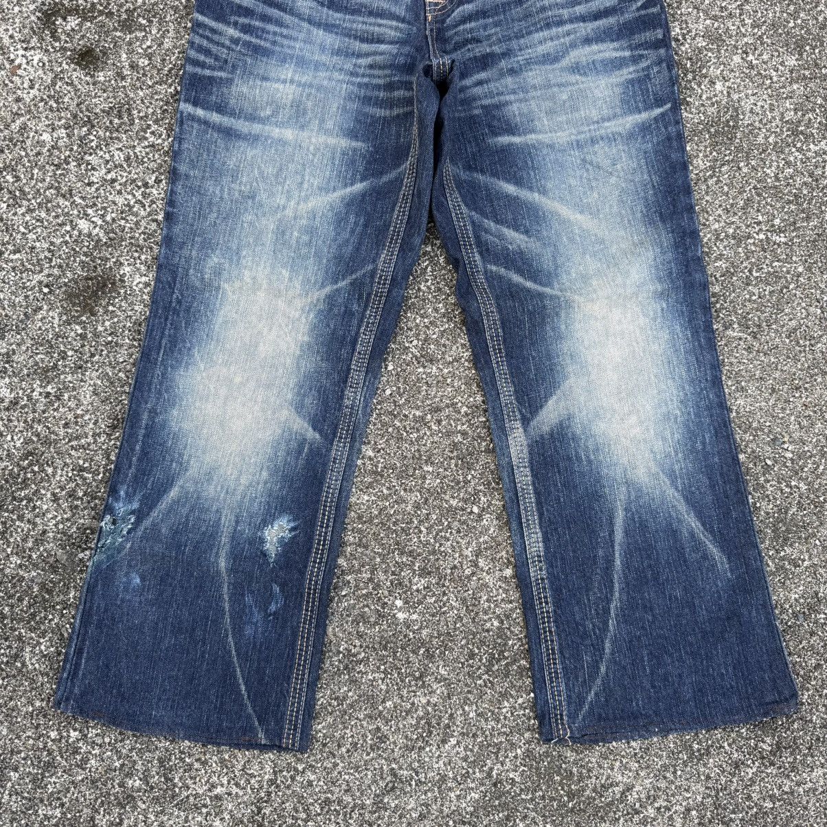 Edwin VINTAGE EDWIN FLARE DENIM FADED JEAN PANTS Size US 30 / EU 46 - 5 Thumbnail