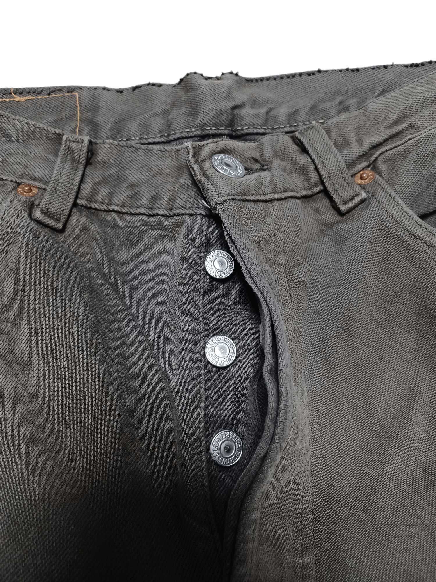 Levi's Vintage Clothing VINTAGE 90S MADE IN SPAIN DISTRESSED LEVIS 501 JEANS DENIM Size US 30 / EU 46 - 5 Thumbnail