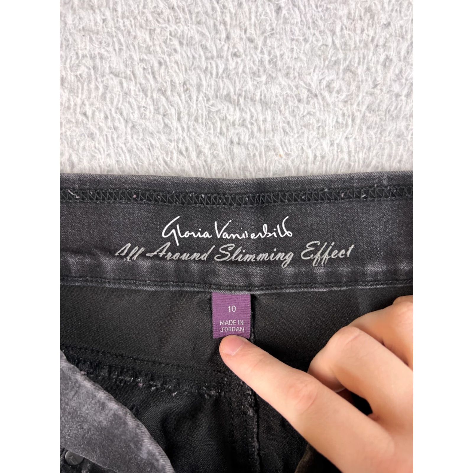 Madewell Gloria Vanderbilt Jeans Womens 10 Black Denim High Rise Skinny Madewell 5-Pocket Rise Mid Regular Size 27" / US 4 / IT 40 - 7 Thumbnail