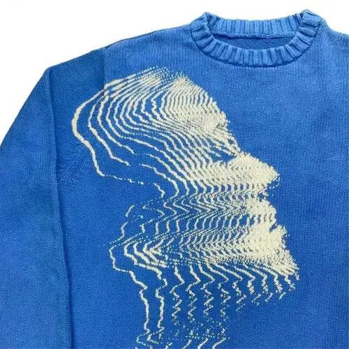 Japanese Brand × Vintage Vintage sweater with a girl's face Size US M / EU 48-50 / 2 - 2 Thumbnail