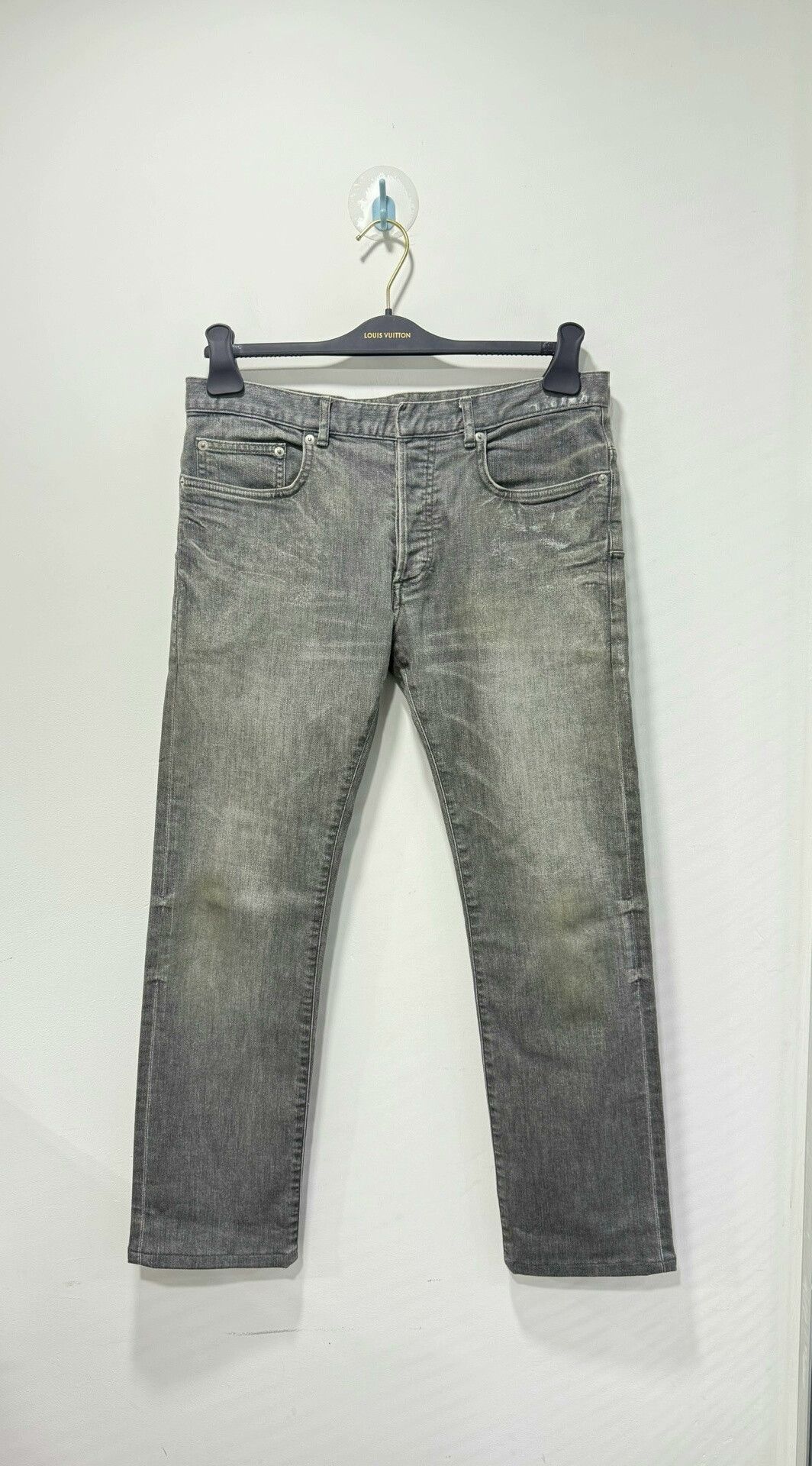 Dior Dior Gray Distressed Denim Jeans Size 32 Size US 32 / EU 48 - 1 Thumbnail