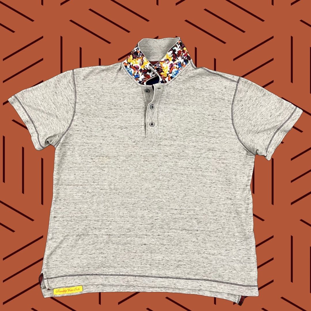 Robert Graham Robert Graham Shirt Mens Medium Brown Polo Flip Collar Casual Preppy Work Office Size US M / EU 48-50 / 2 - 1 Thumbnail