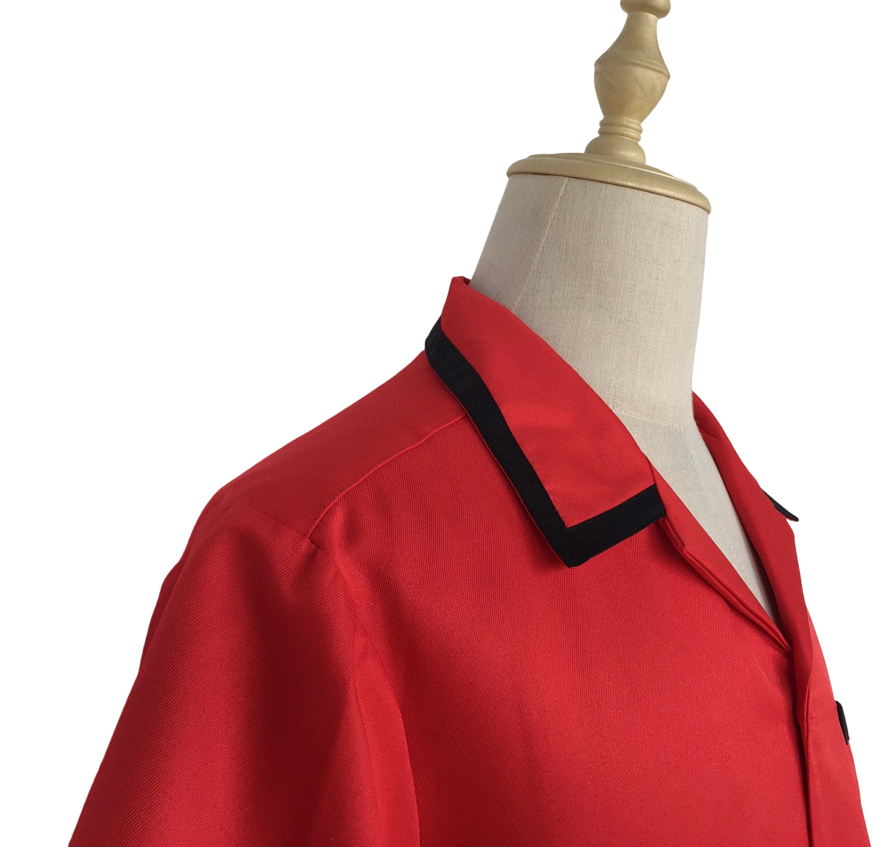 Other Vintage Design Short Sleeve Men Casual Shirt-Red Size US XXL / EU 58 / 5 - 4 Thumbnail
