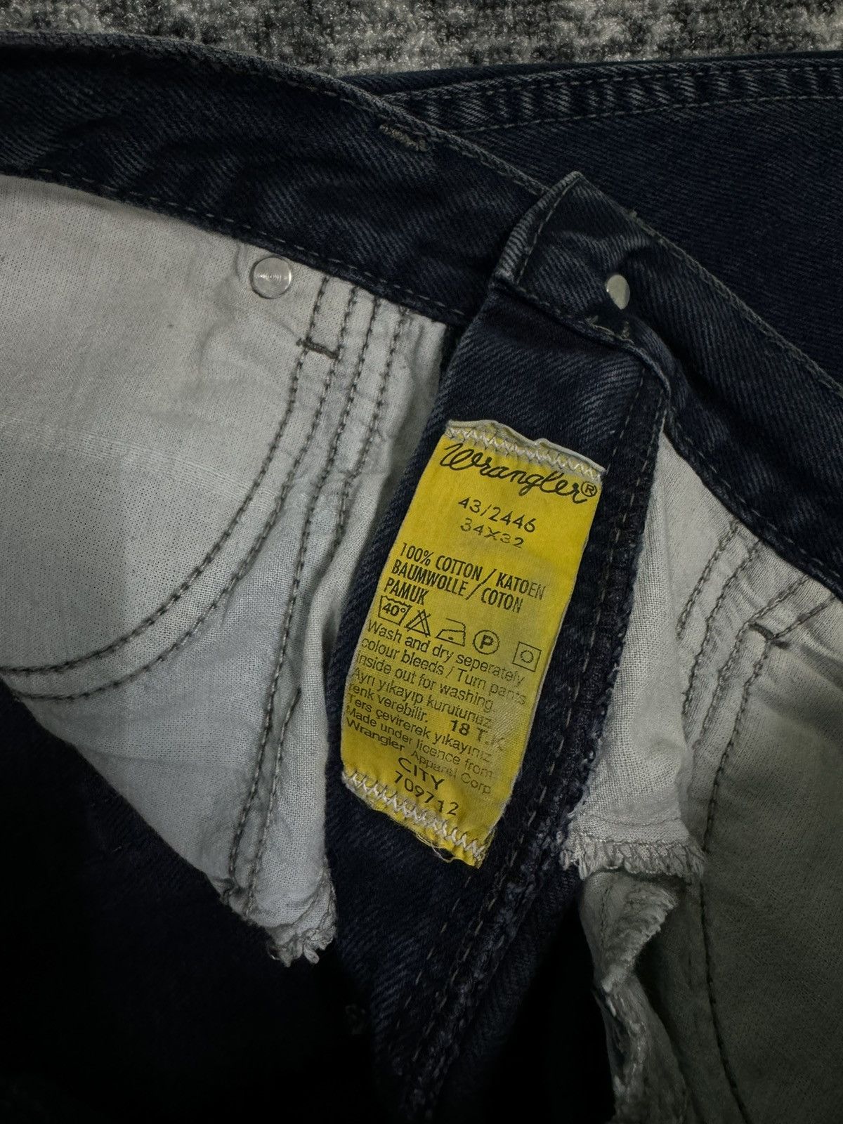 Vintage × Wrangler Vintage Wrangler Jeans City Y2K Baggy Style 90s Size US 34 / EU 50 - 5 Thumbnail