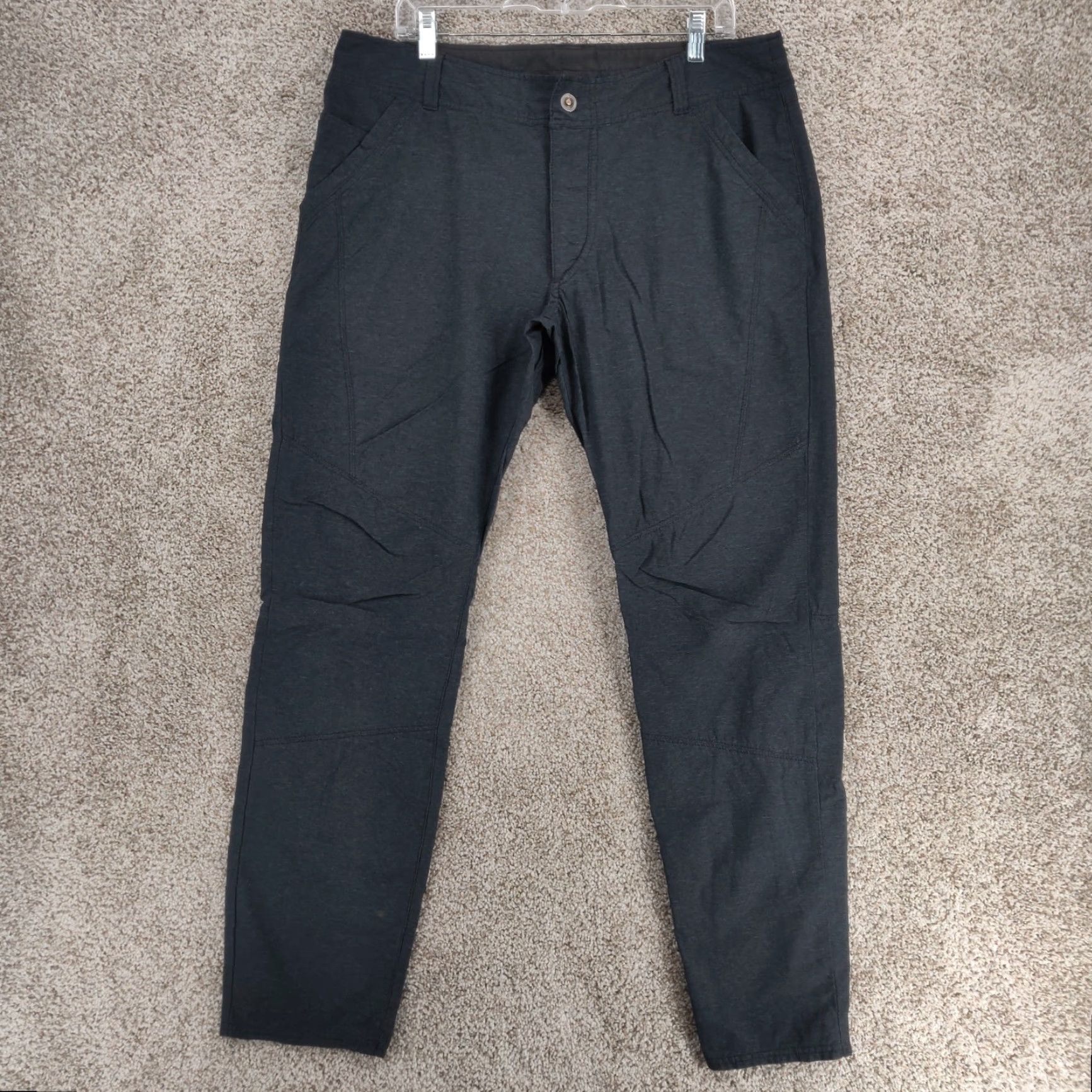 Vintage Kuhl Deceptr Pants Mens 36x32 Gray Chino Stretch Nylon Polyester Spandex Canvas 5-Pocket Regular Size US 36 / EU 52 - 2 Thumbnail