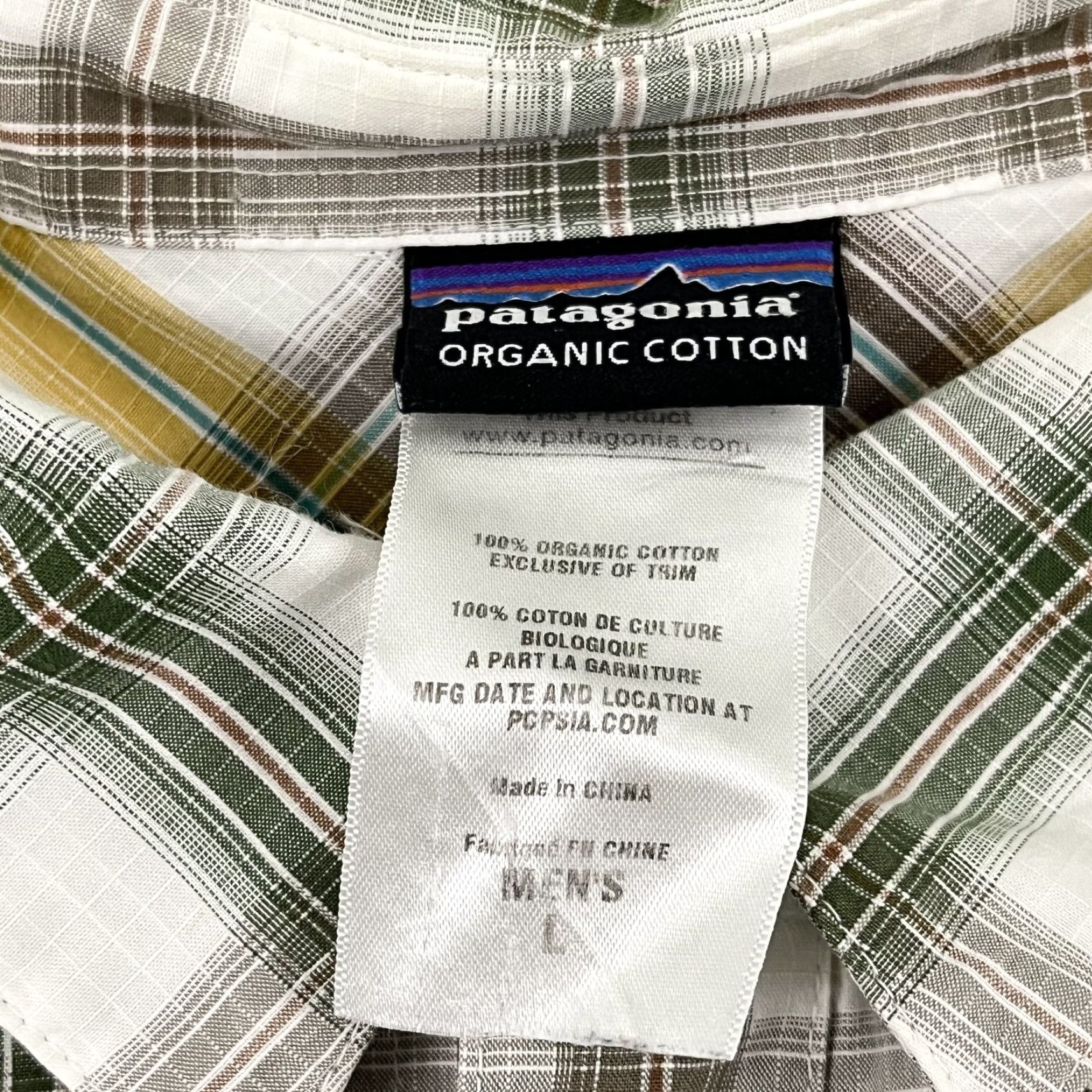 Patagonia PATAGONIA Shirt Large White Plaid Organic Cotton Button Up L/S Hiking Trail Mens Size US L / EU 52-54 / 3 - 3 Thumbnail