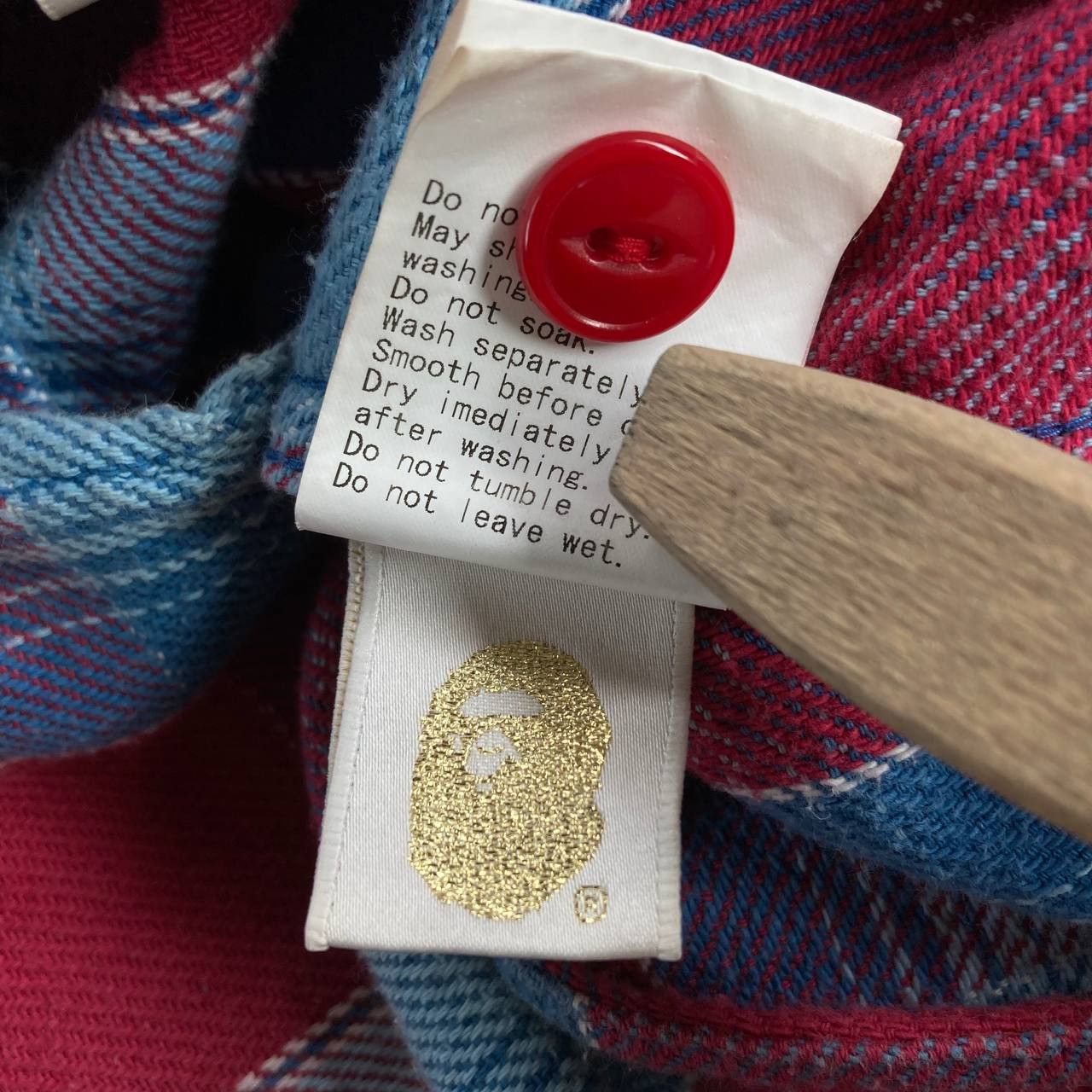 Bape Full Buttoned Flannel Check Hoodie Size US S / EU 44-46 / 1 - 11 Thumbnail